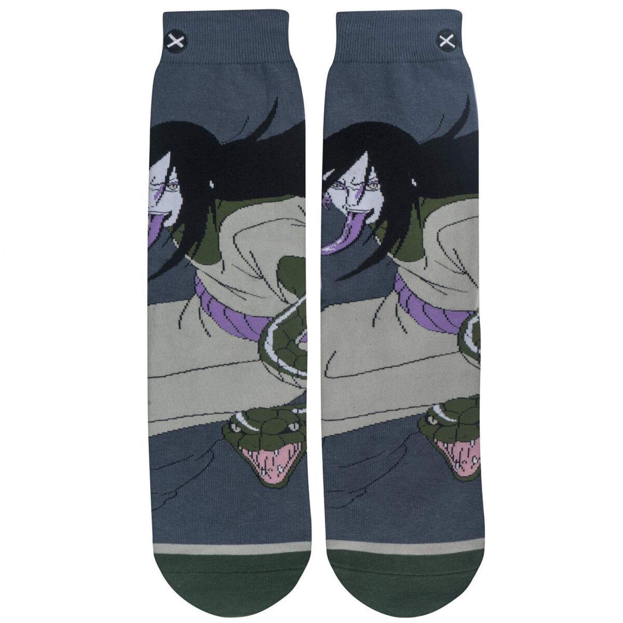 Naruto Shippuden Orochimaru Sublimated Crew Socks