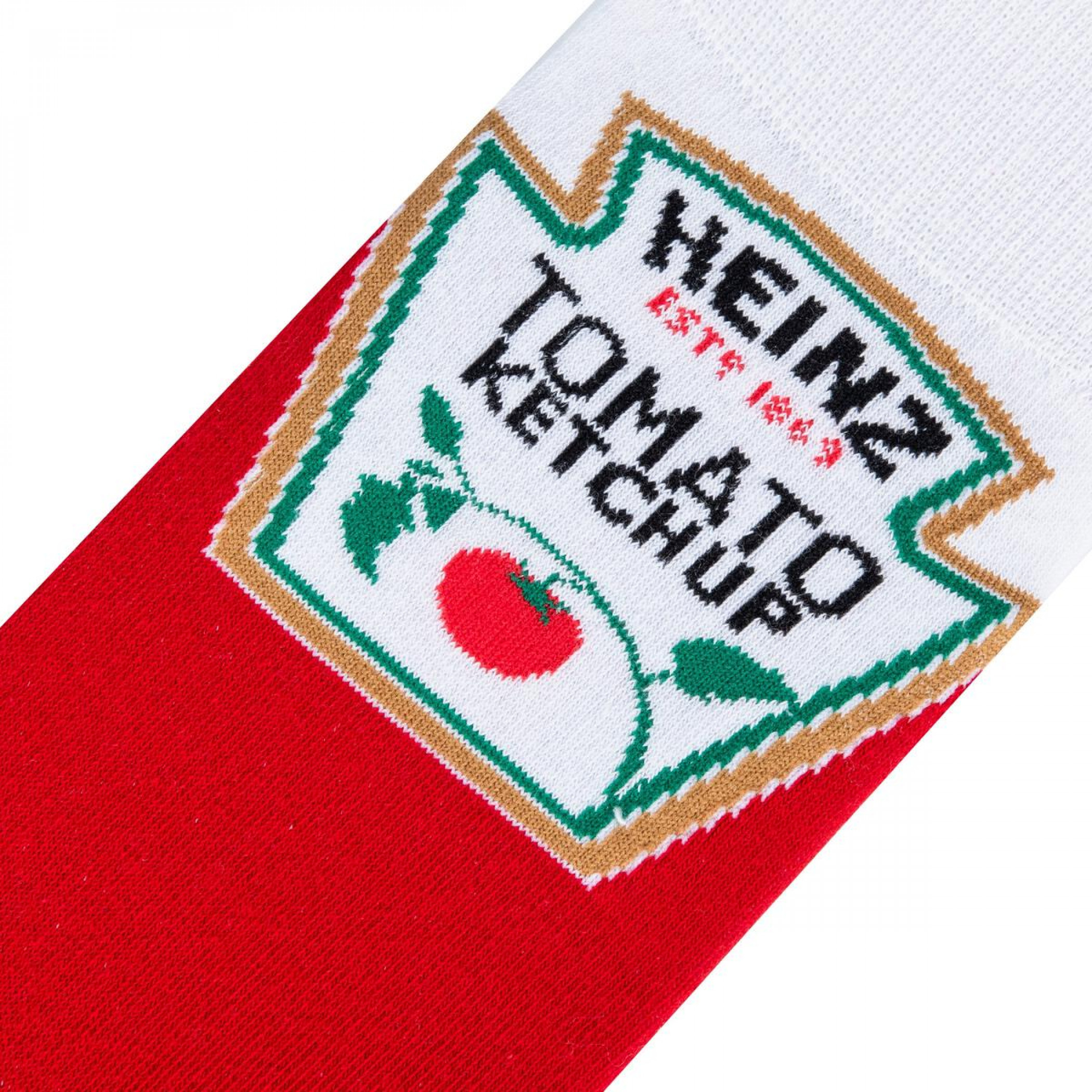 Heinz Ketchup Bottle Design & Label Crew Socks