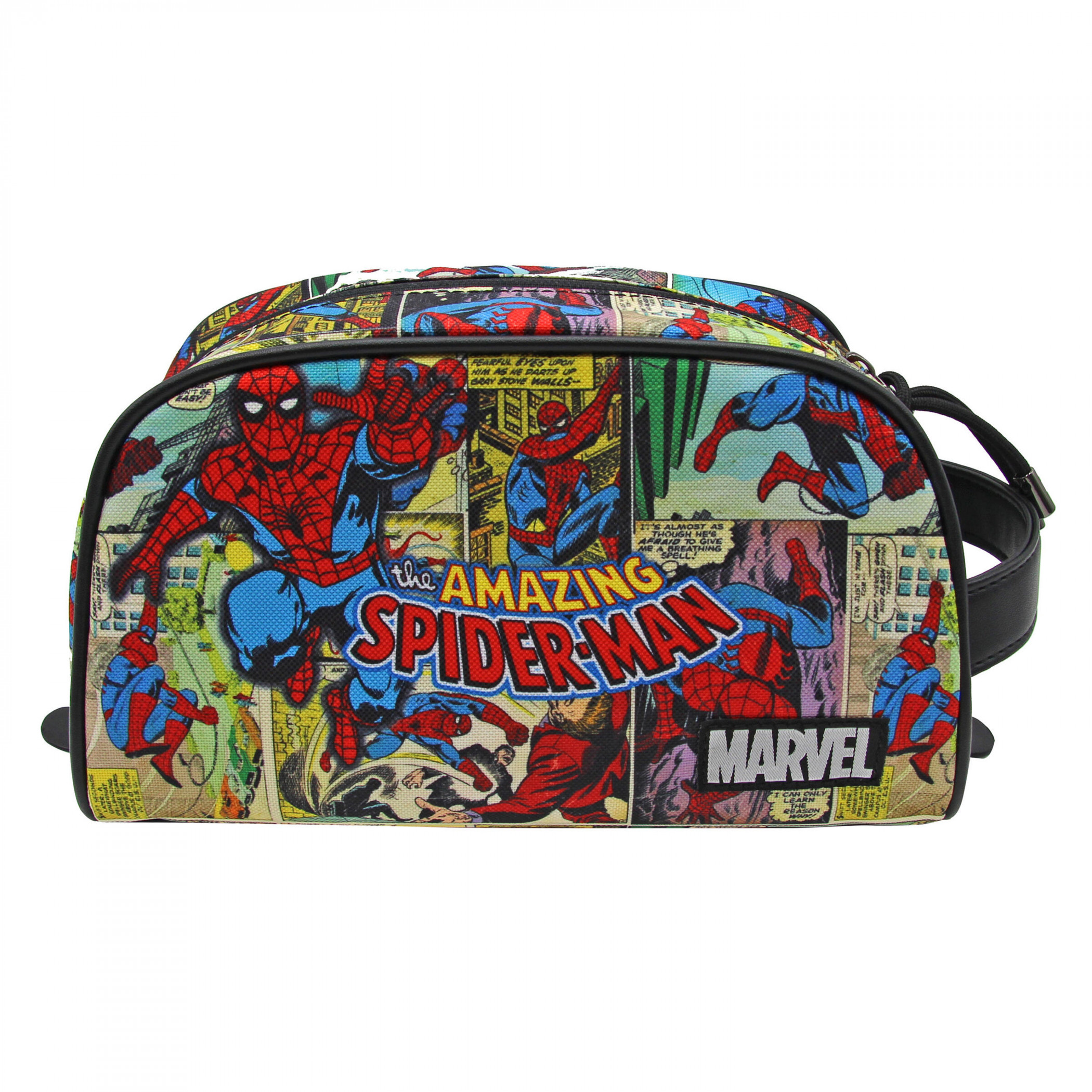 Spider-Man Retro Comic Panels Toiletry Bag