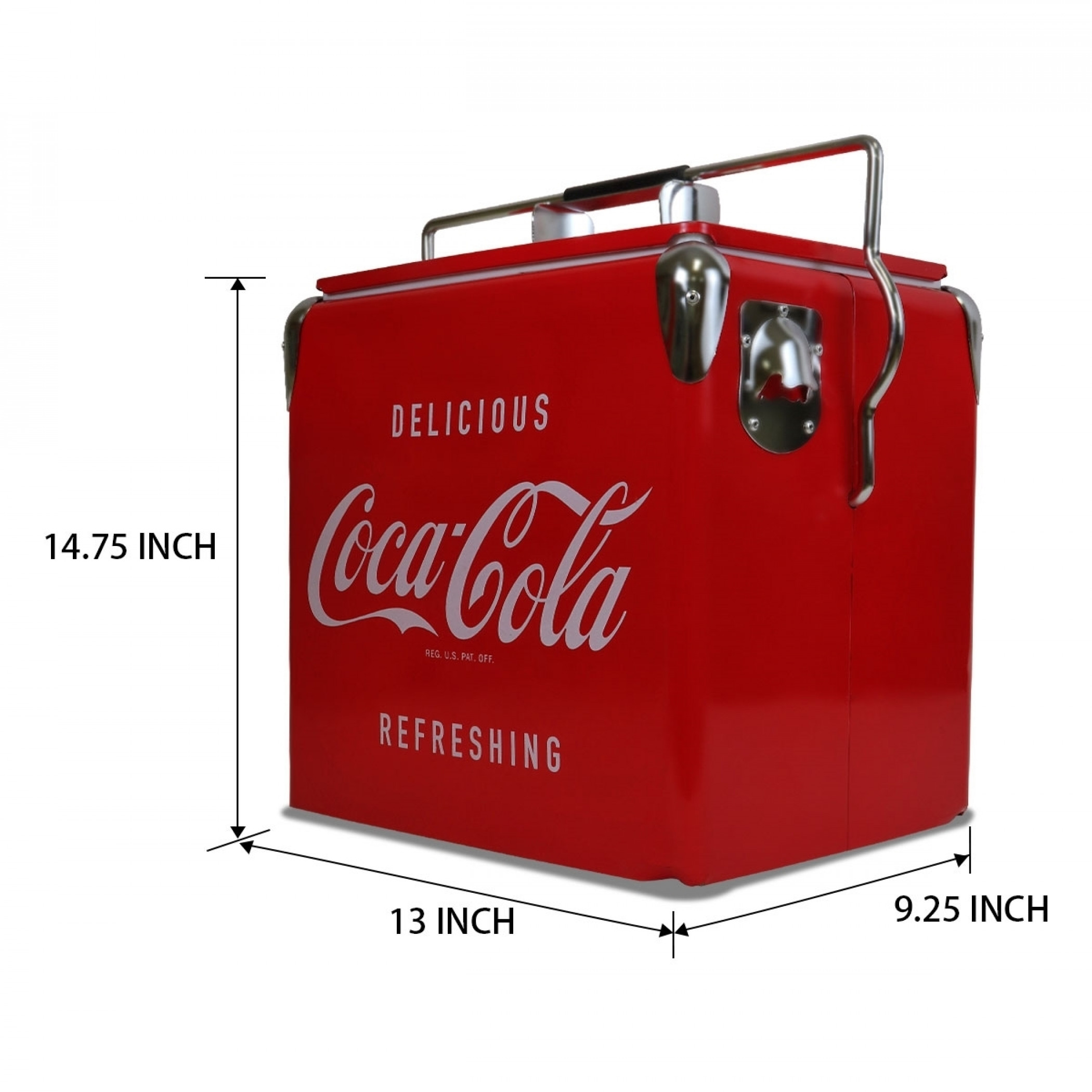Coca-Cola® 13L Retro Styled Ice Chest Cooler with Bottle Opener