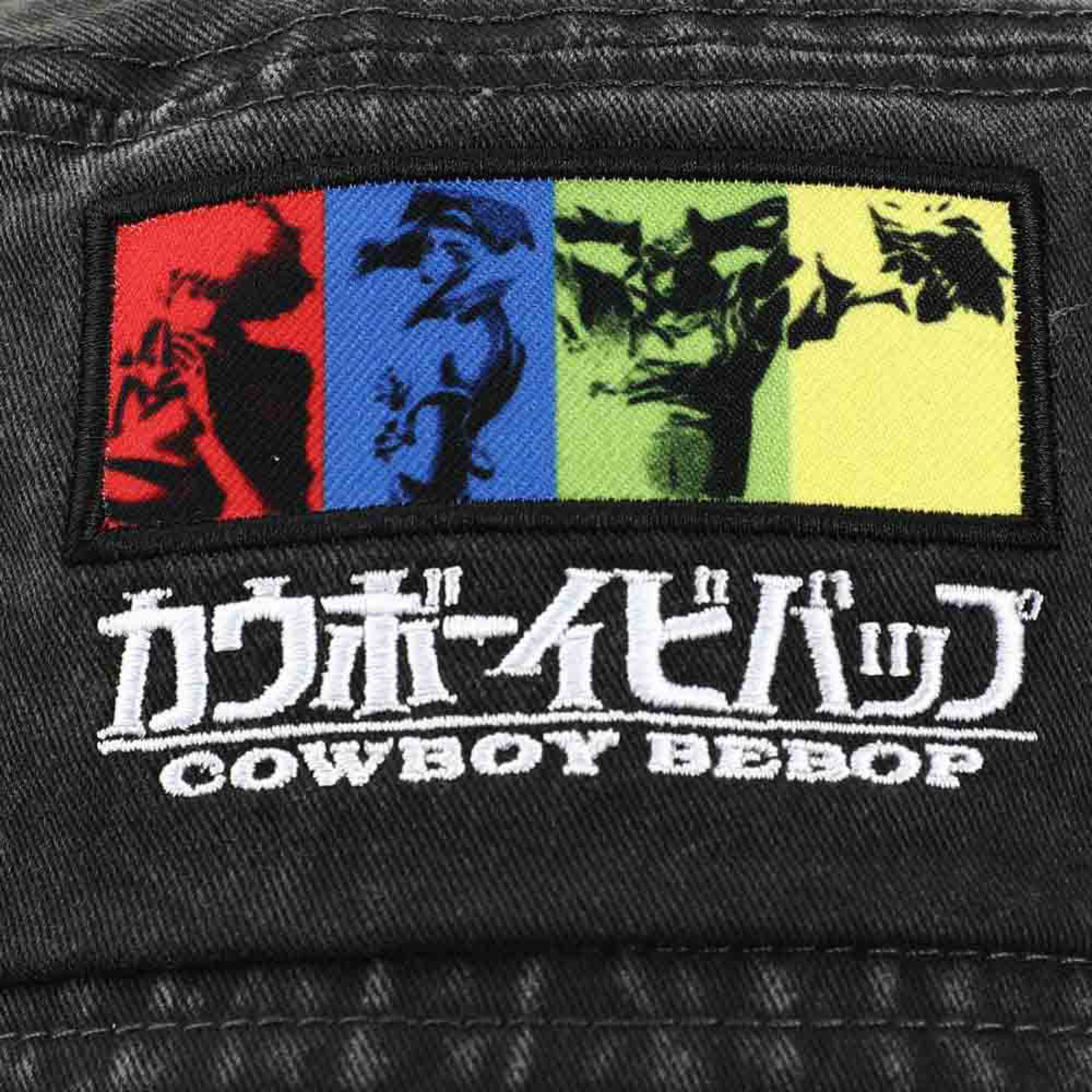 Cowboy Bebop Characters Embroidered Pigment Dye Bucket Hat