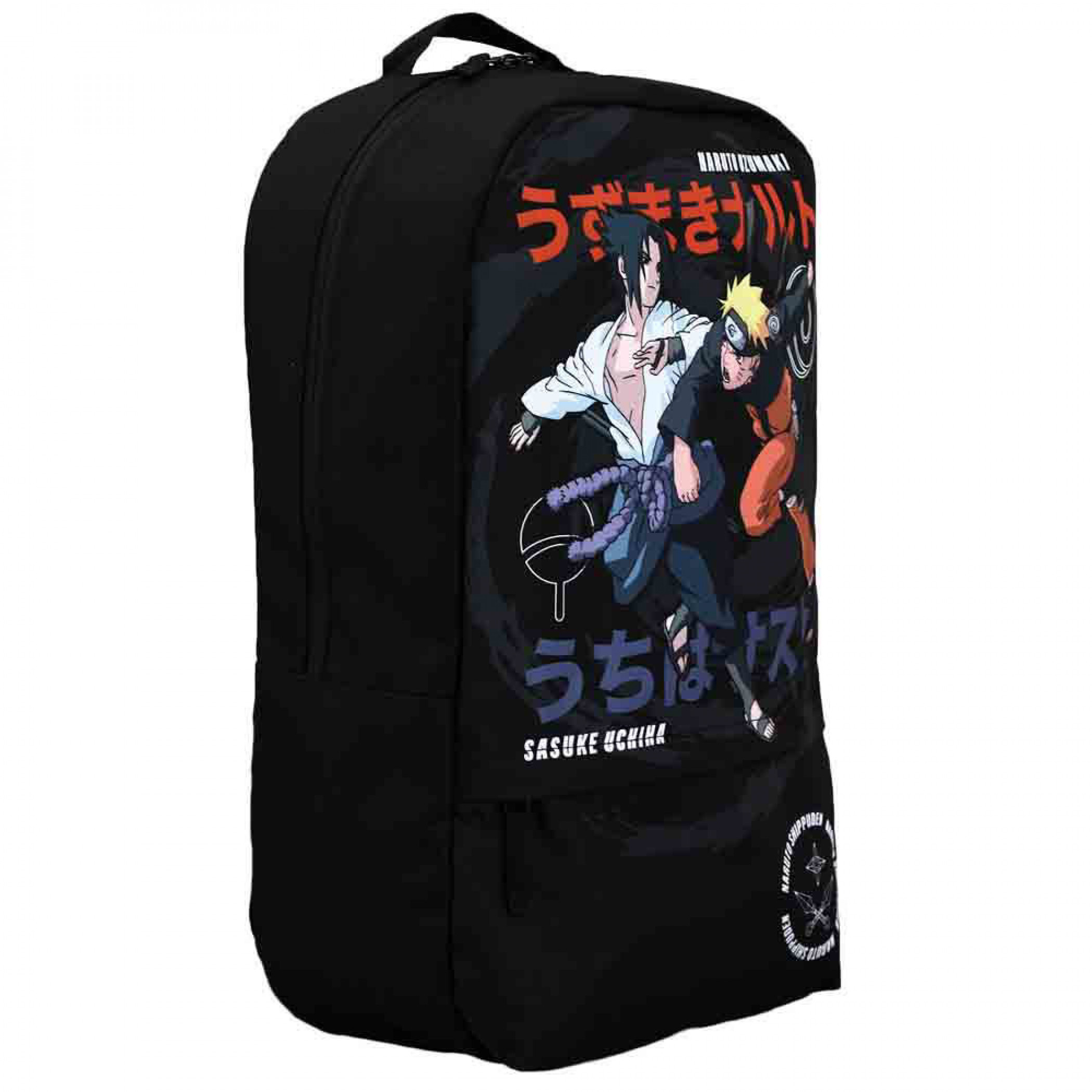 Naruto Shippuden Uzumaki Naruto & Uchiha Sasuke Print Laptop Backpack