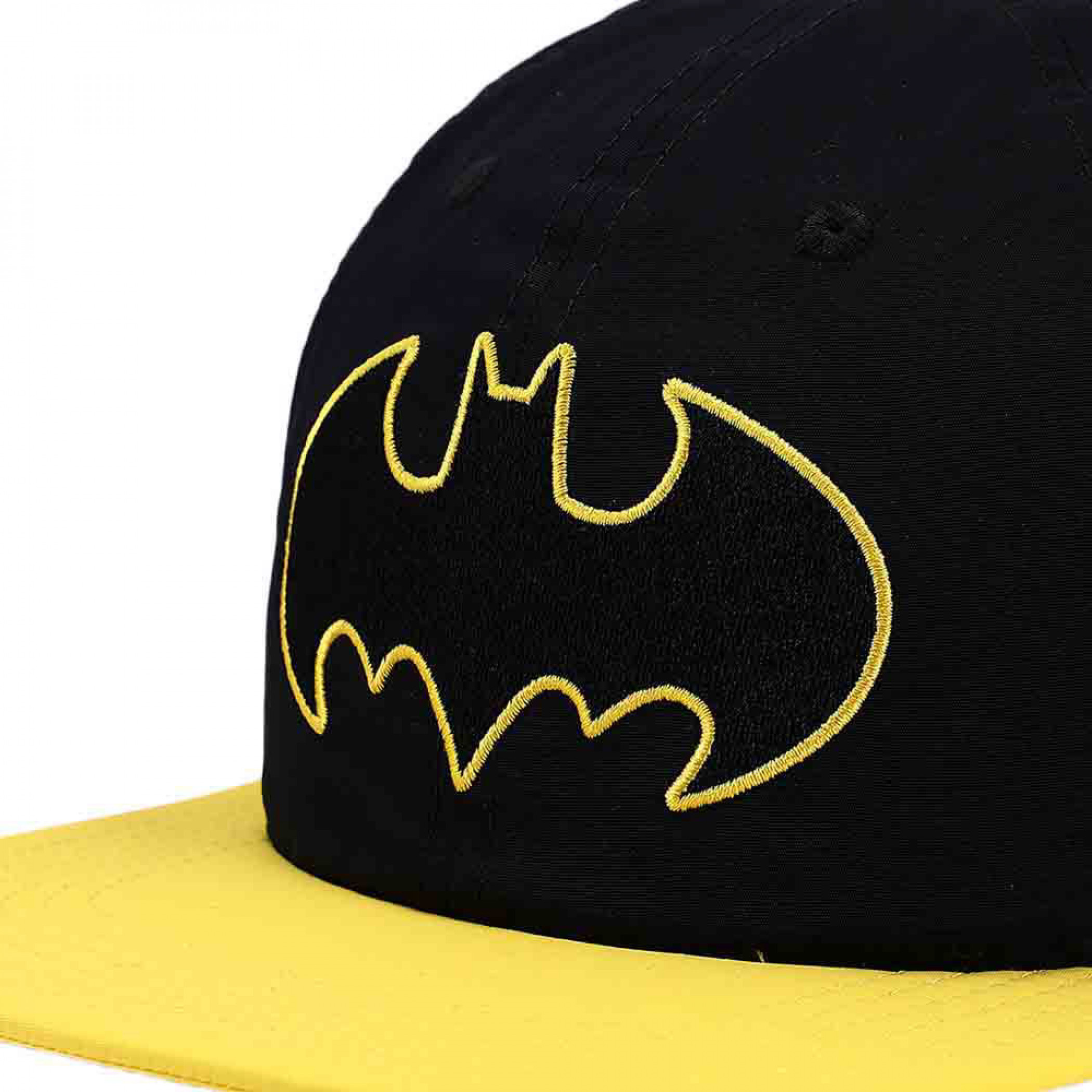 DC Comics Batman Classic Embroidered Logo Flat Bill Snapback Hat