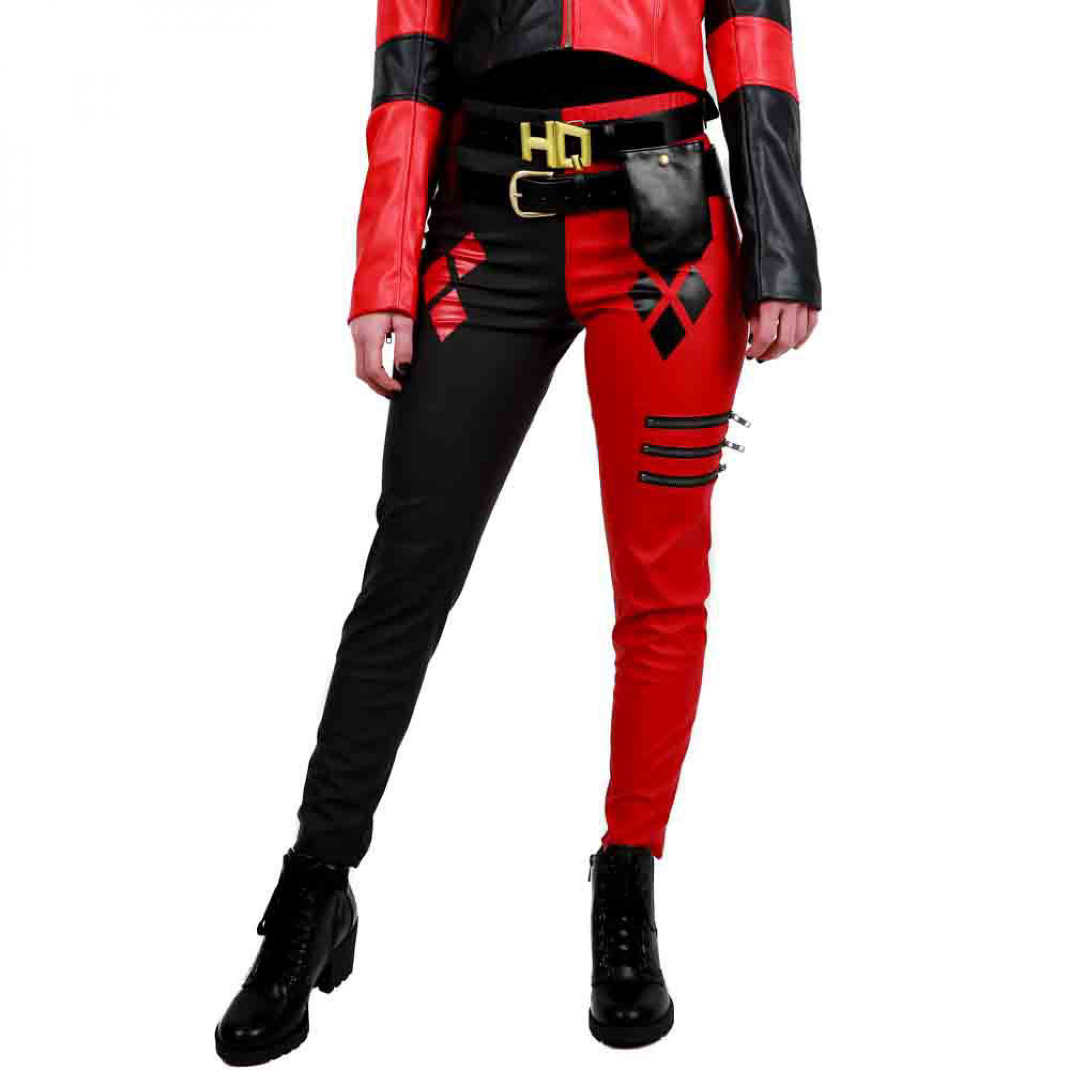 DC Comics Suicide Squad Harley Quinn Costume Cosplay Leggings