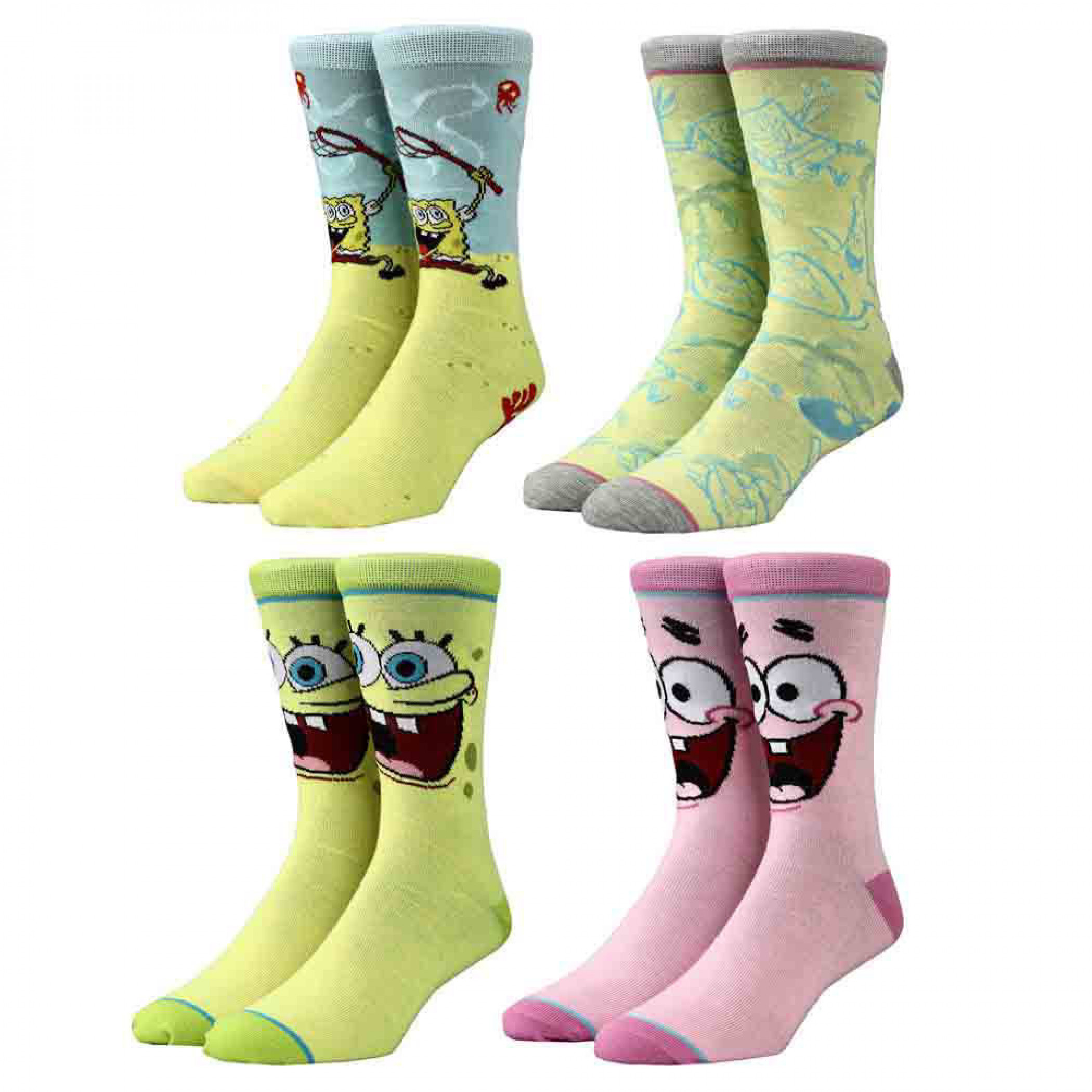 SpongeBob SquarePants Nickelodeon 12 Days of Socks Krusty Krab Box Set