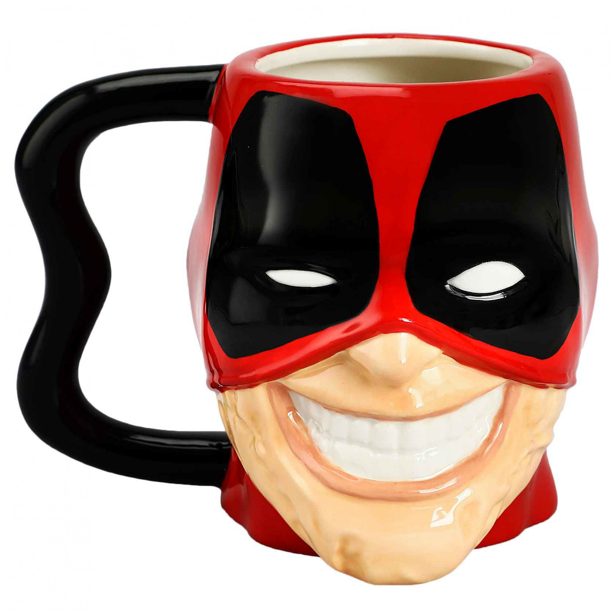 Marvel Comics Deadpool Pulled Up Mask Sculpted Head Ceramic Mug