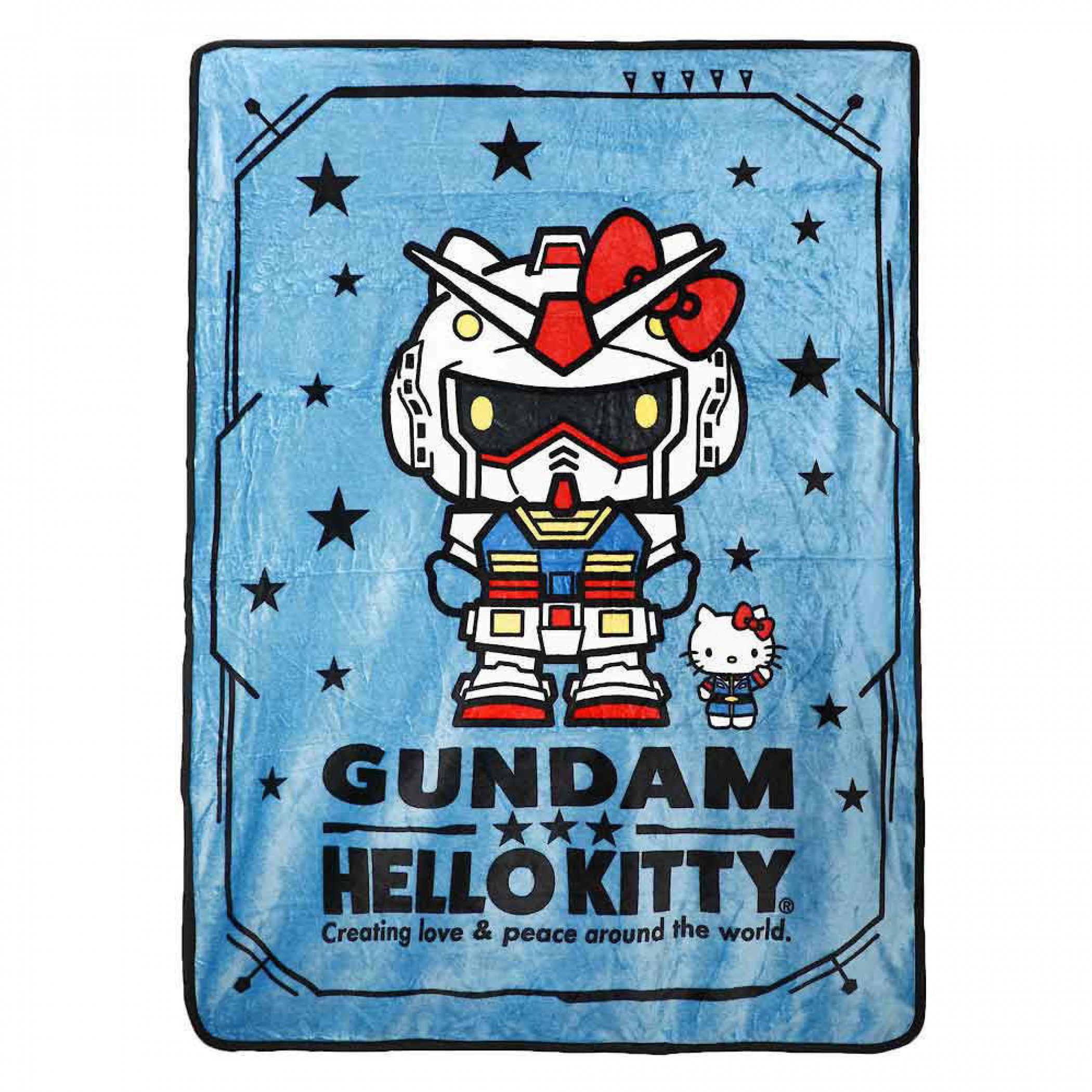 Gundam X Hello Kitty Digital Fleece Throw