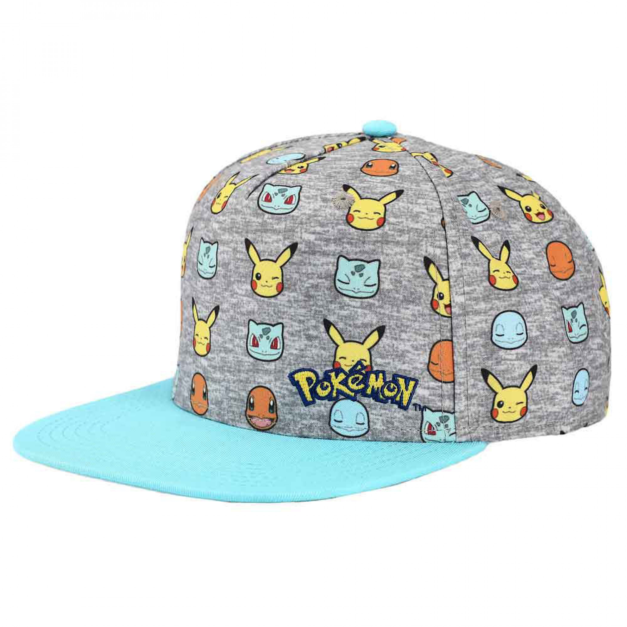 Pokemon Original Pick AOP Microfiber Youth Flat Bill Snapback Hat