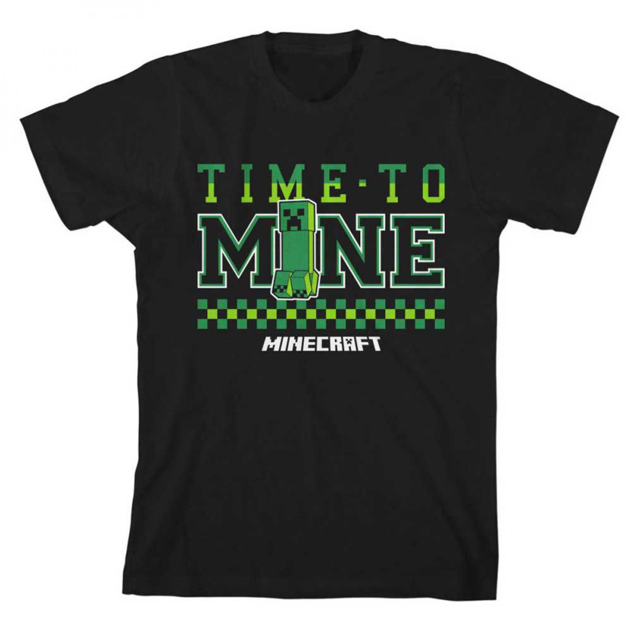 Minecraft Time to Mine Creeper NPC Youth T-Shirt