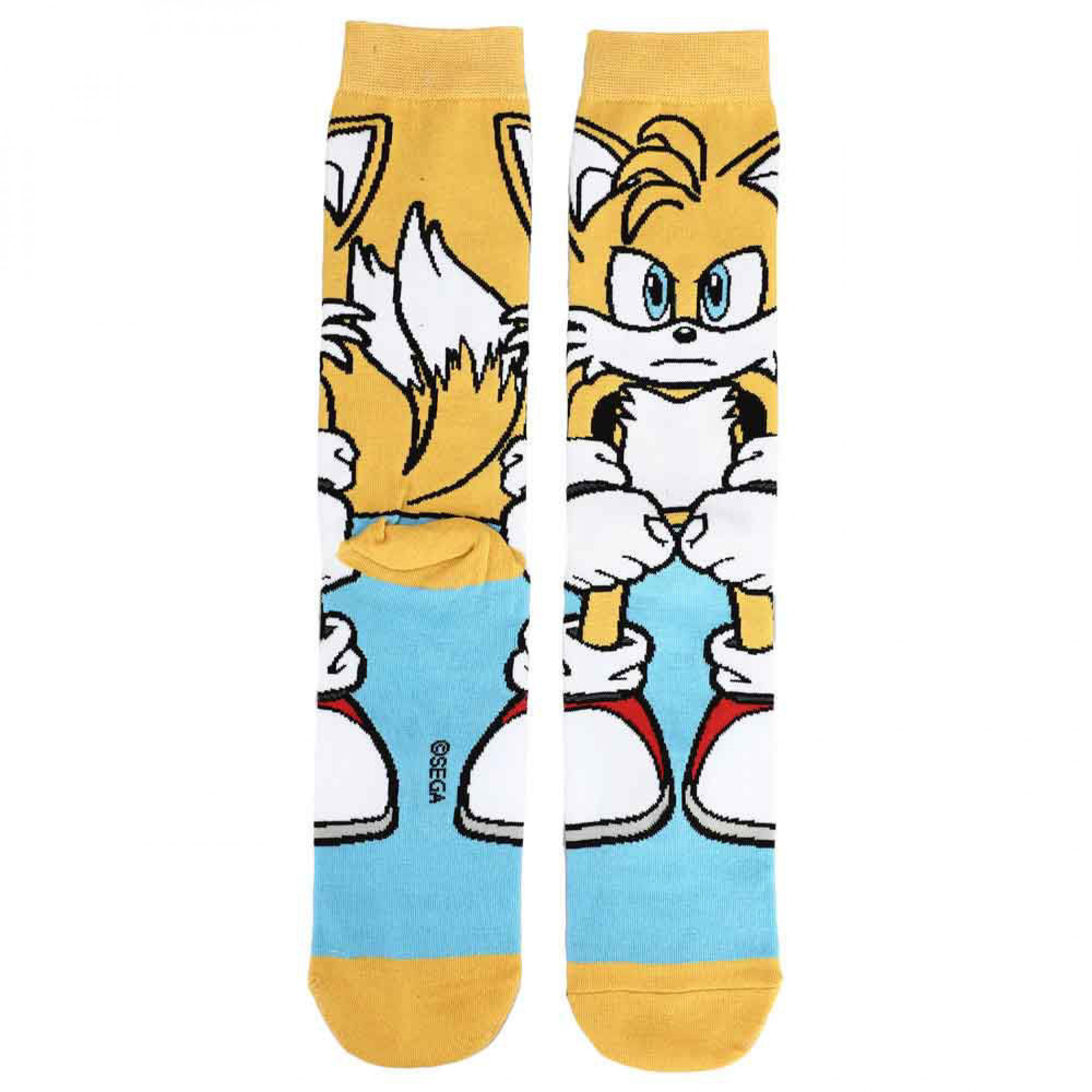 Sonic The Hedgehog Tails 360 Character Crew Socks