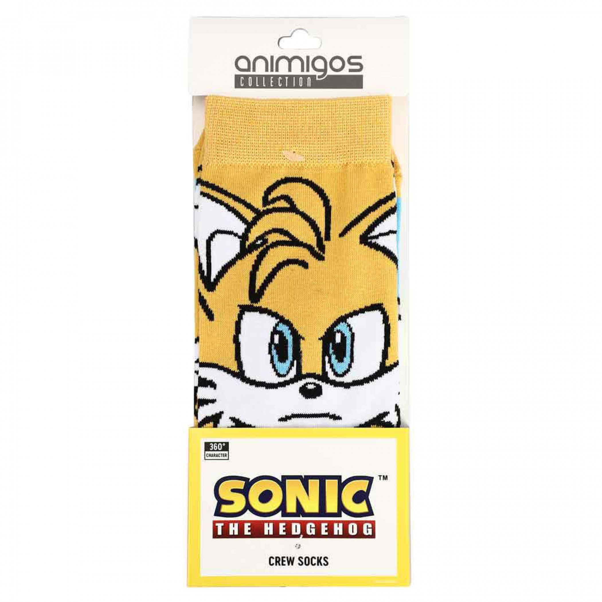 Sonic The Hedgehog Tails 360 Character Crew Socks