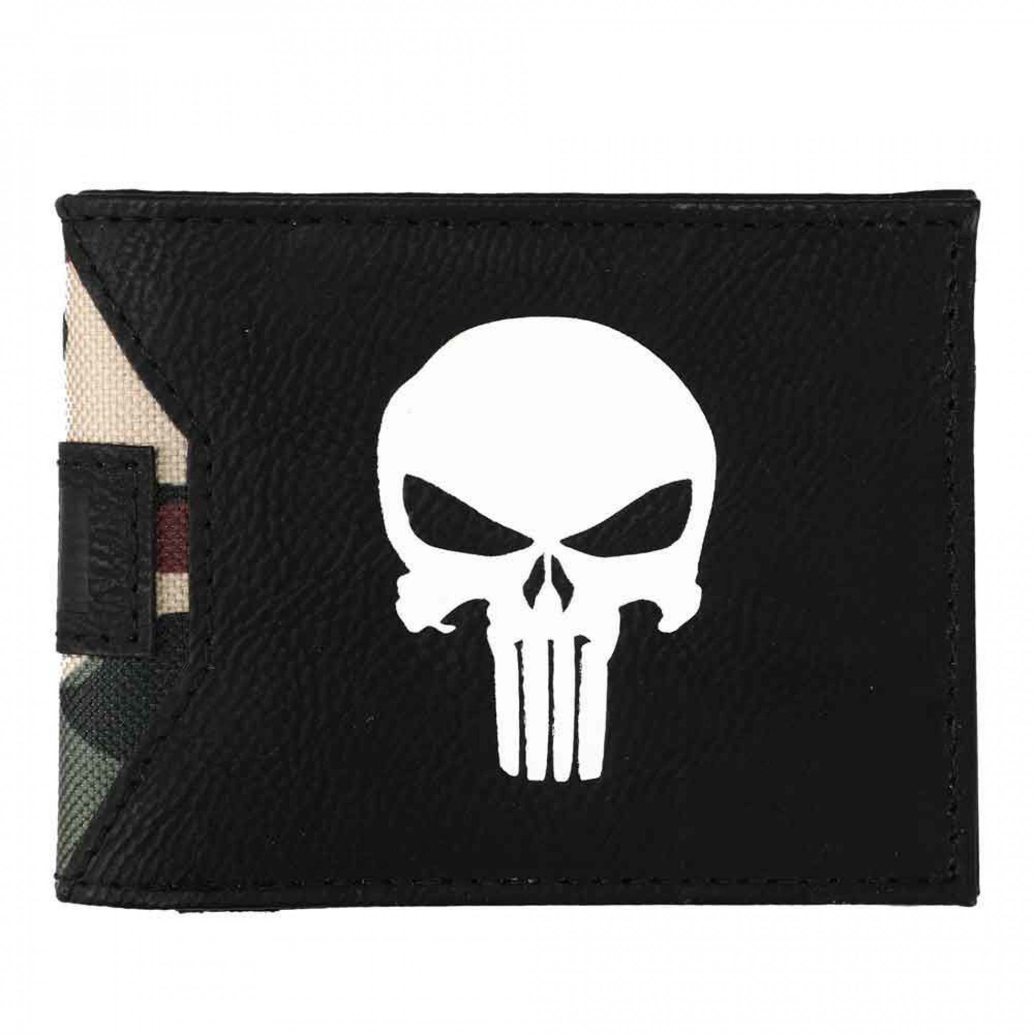 The Punisher Logo Nylon Bi-Fold Wallet