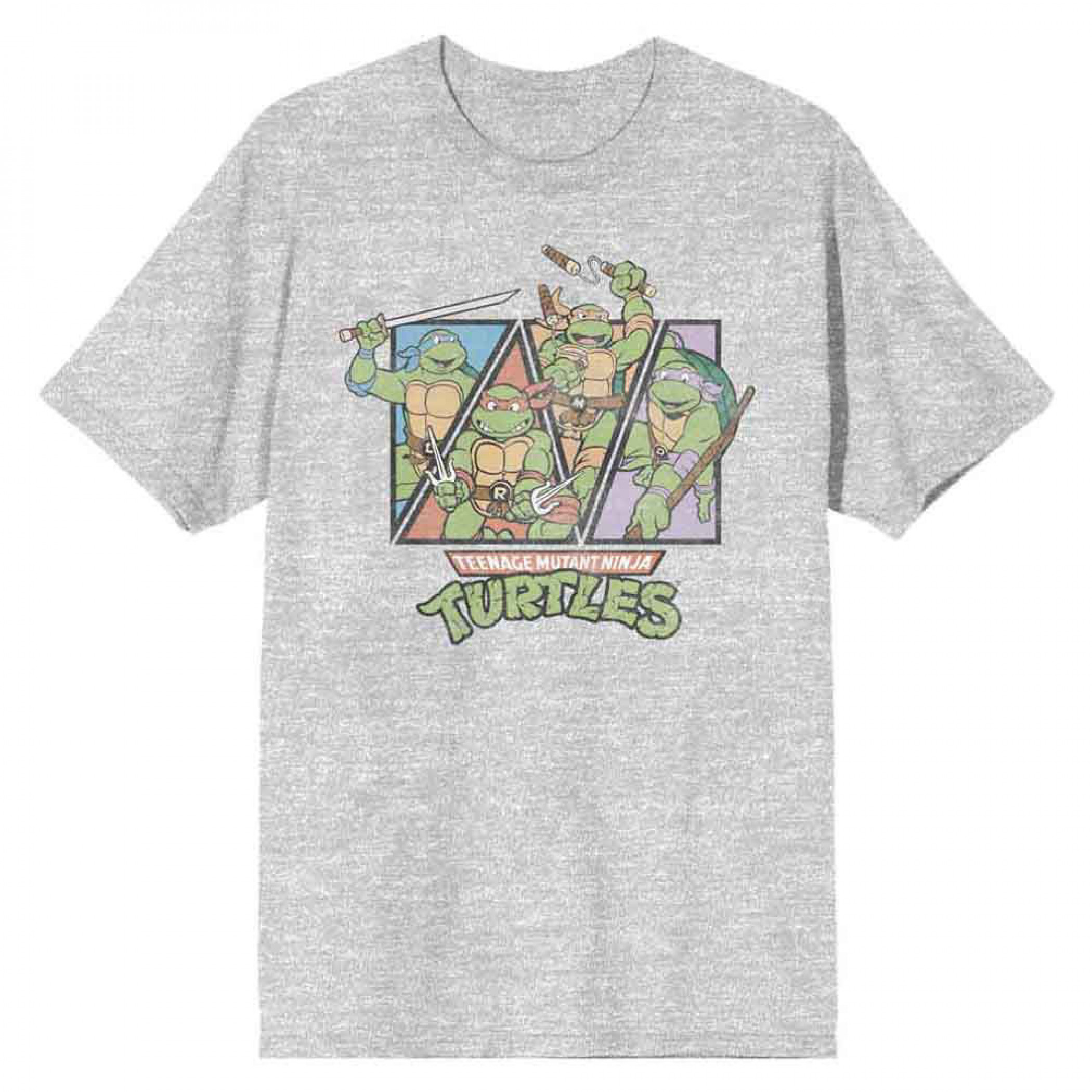 Teenage Mutant Ninja Turtles Retro Style Turtles Panels T-Shirt