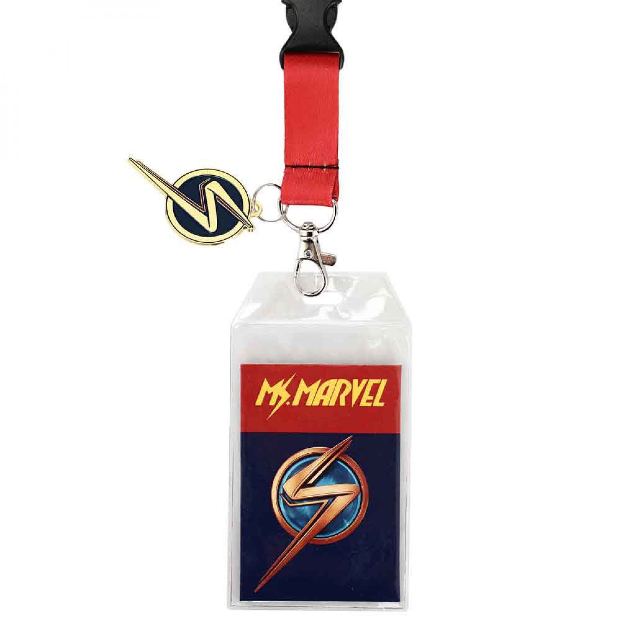 Ms. Marvel Doodles Lanyard with Rubber Charm