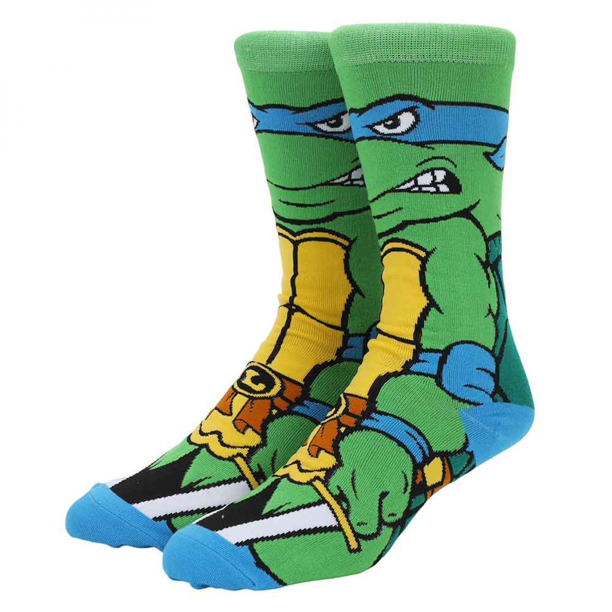 Teenage Mutant Ninja Turtles Leonardo 360 Character Crew Socks