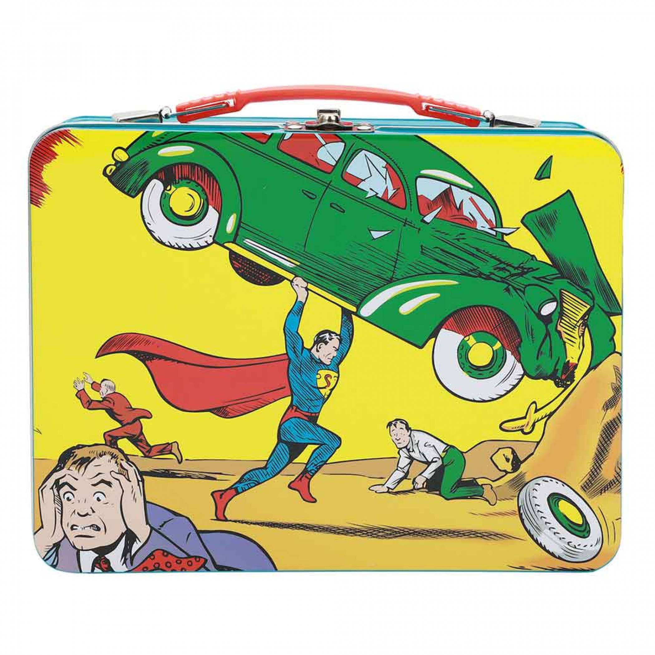 Superman Classic Comic Scenes Tin Lunchbox