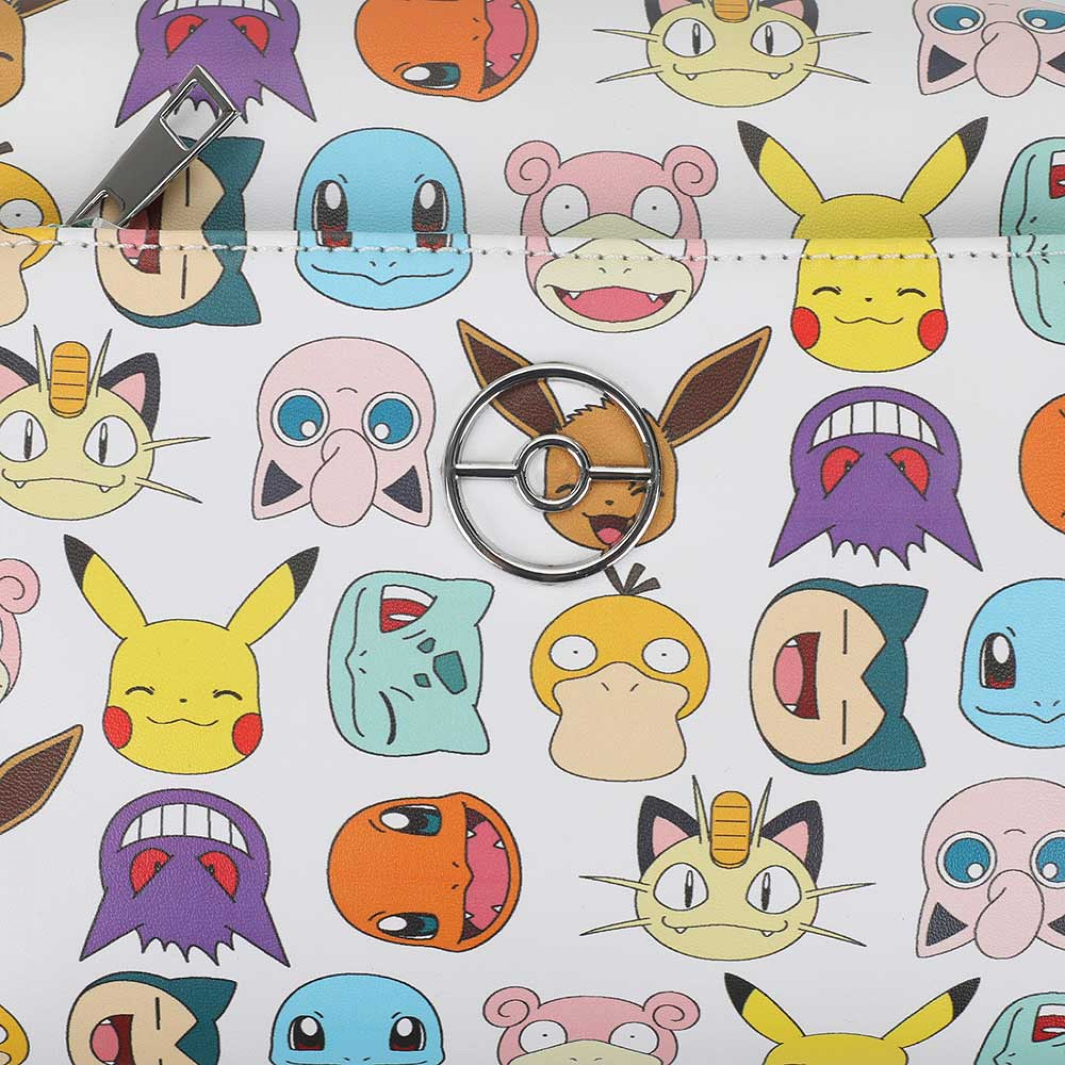 Pokemon Faces Crossbody Bag with Removable Strap