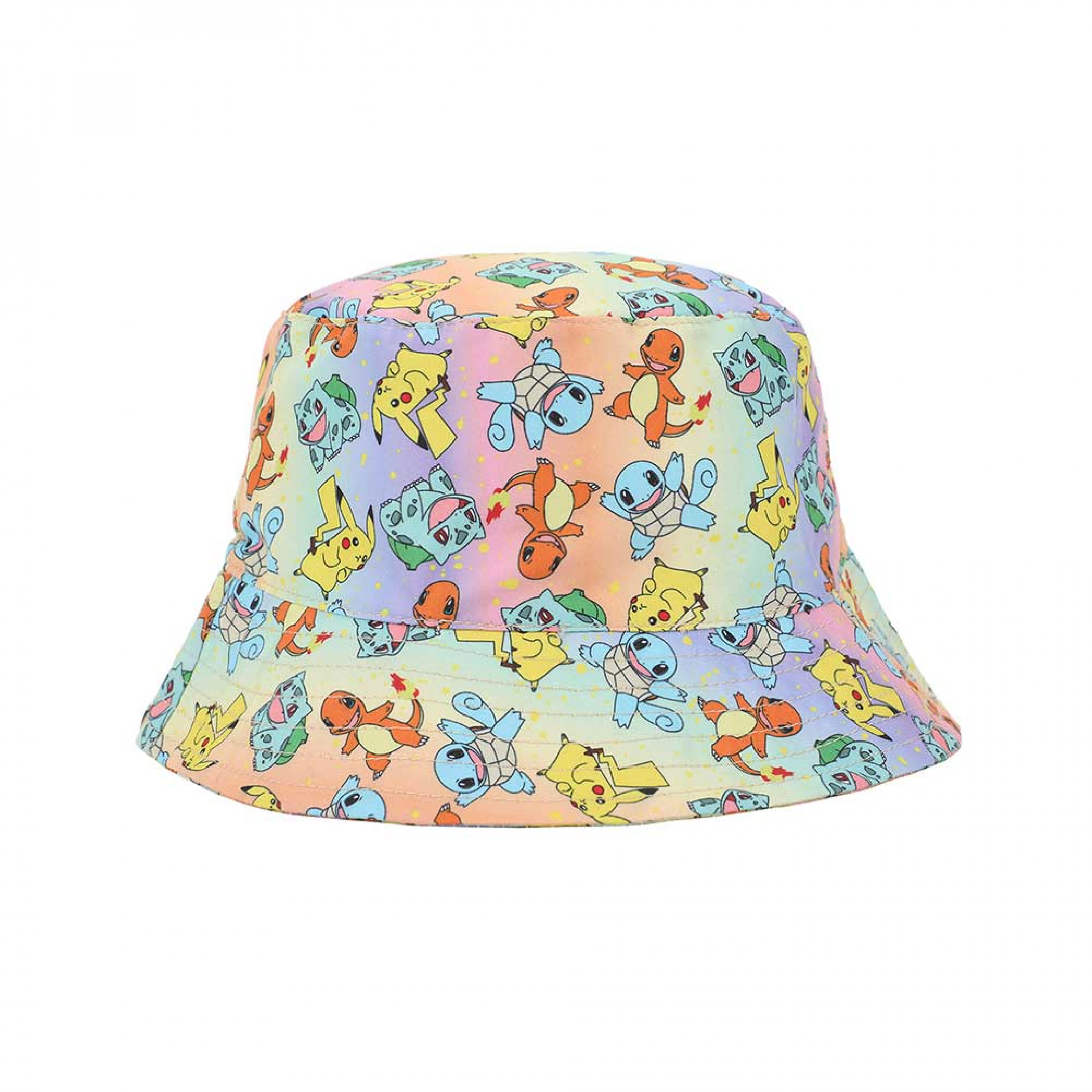 Pokemon Gen 1 Starters All Over Print Youth Bucket Hat