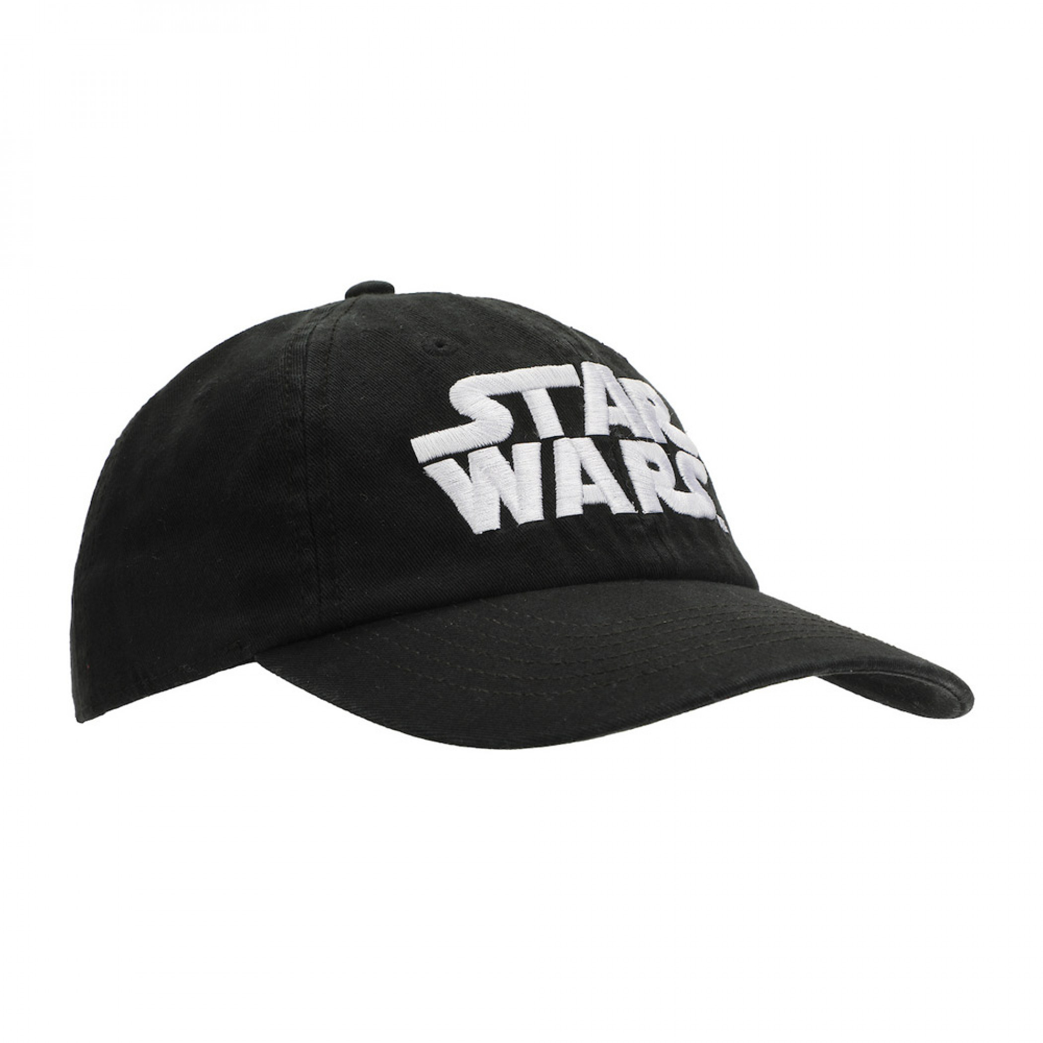 Star Wars Title Logo Embroidered Snapback Hat