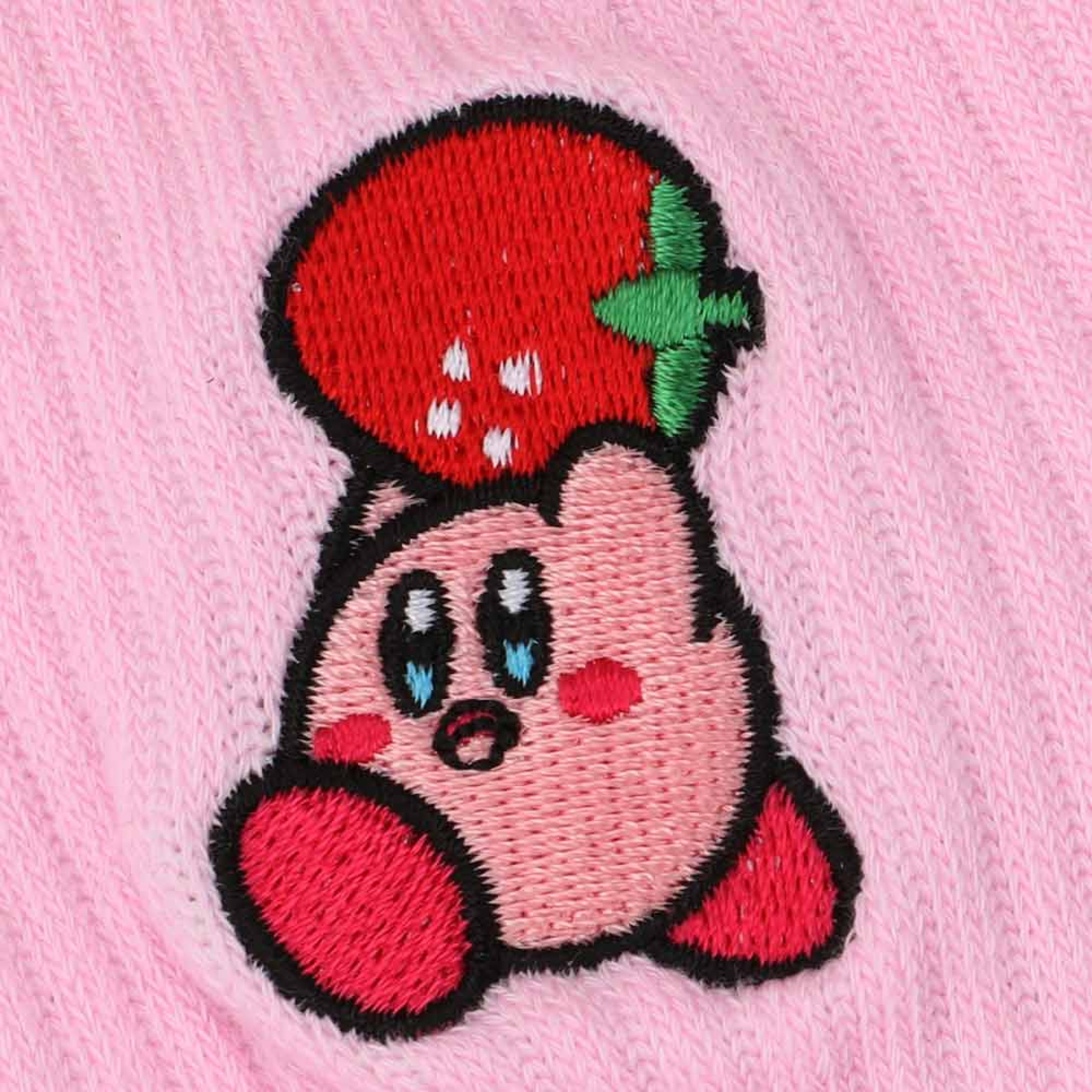 Kirby Strawberry Pink Crew Socks