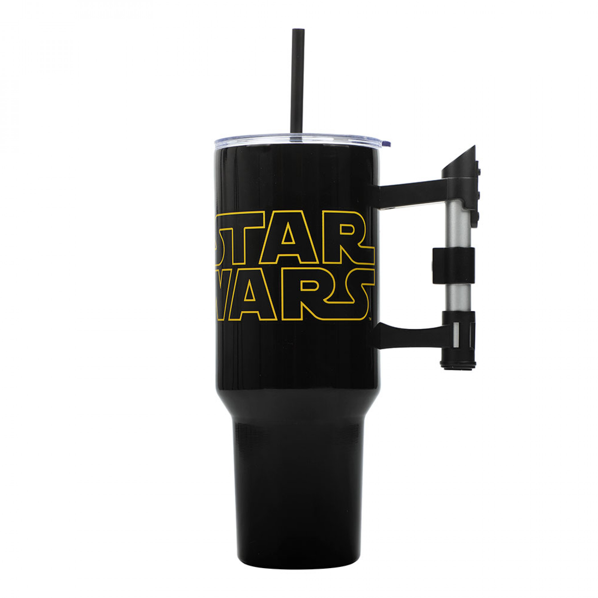 Star Wars Title Logo 40oz Stainless Steel Tumbler w/ Lightsaber Handle