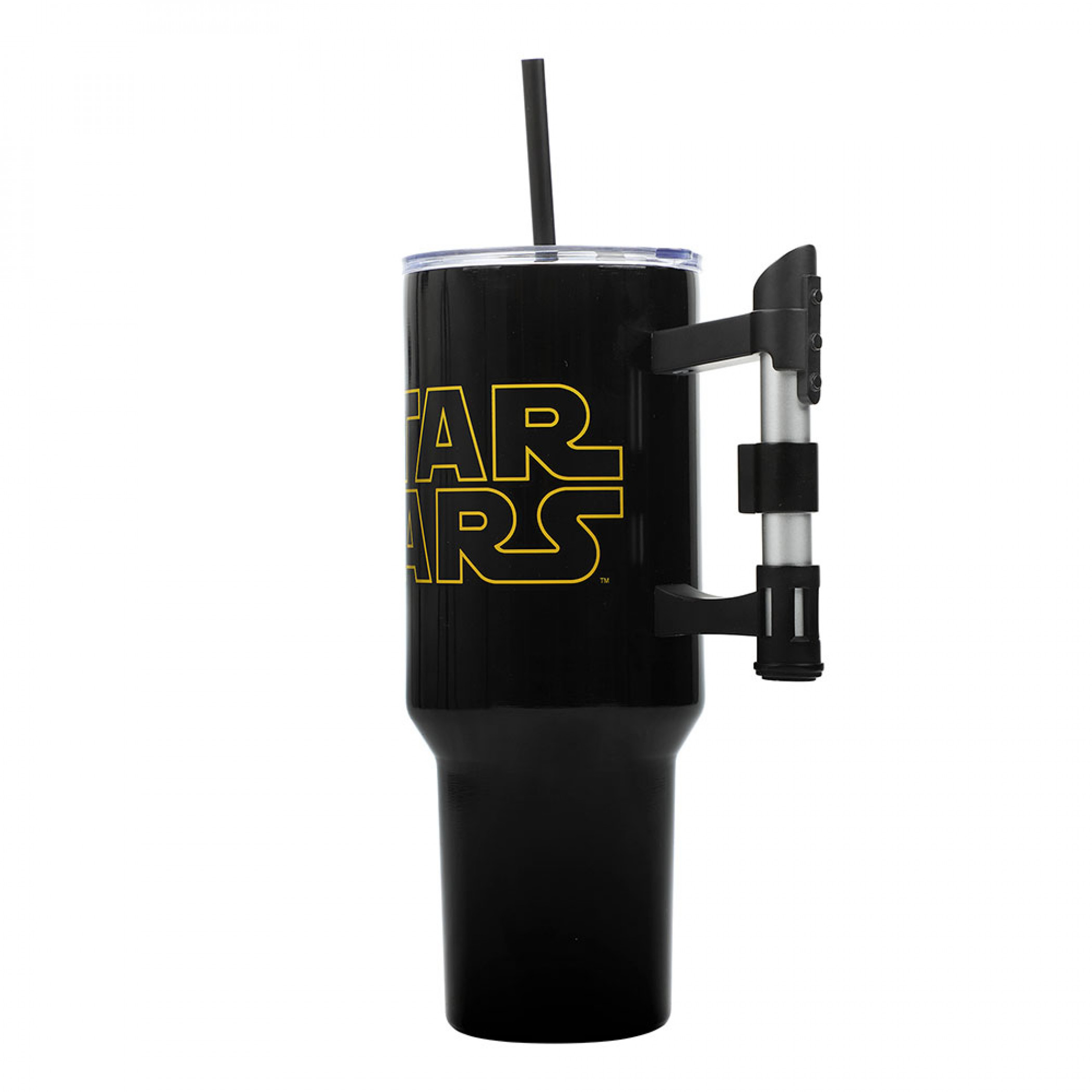 Star Wars Title Logo 40oz Stainless Steel Tumbler w/ Lightsaber Handle