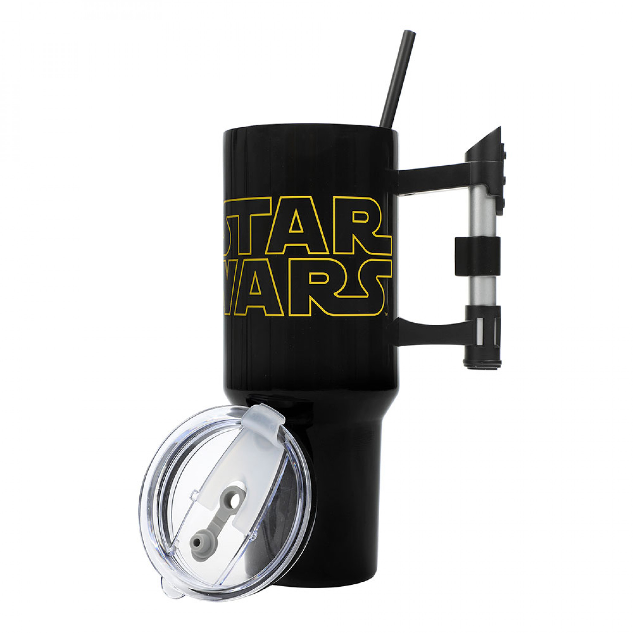 Star Wars Title Logo 40oz Stainless Steel Tumbler w/ Lightsaber Handle