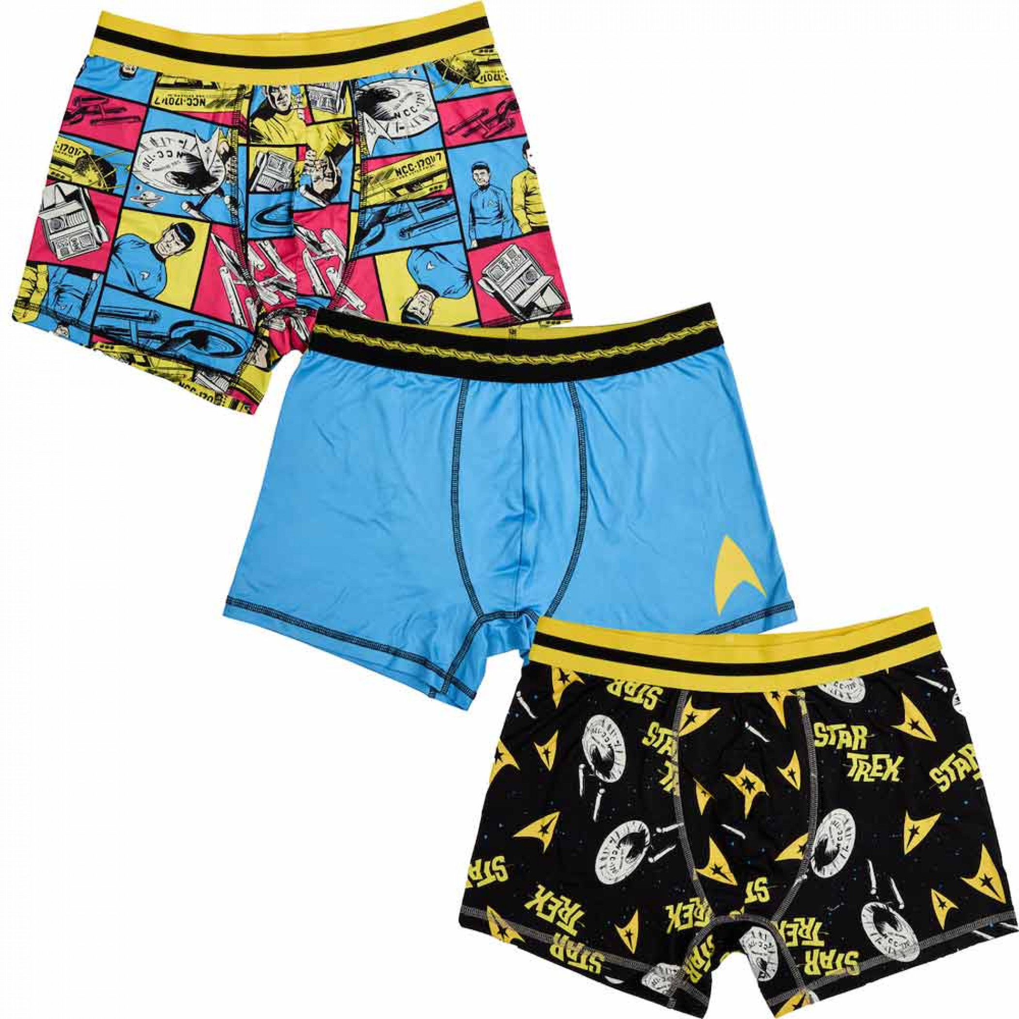 Star Trek: The Original Series Adult Boxer Brief 3-Pack