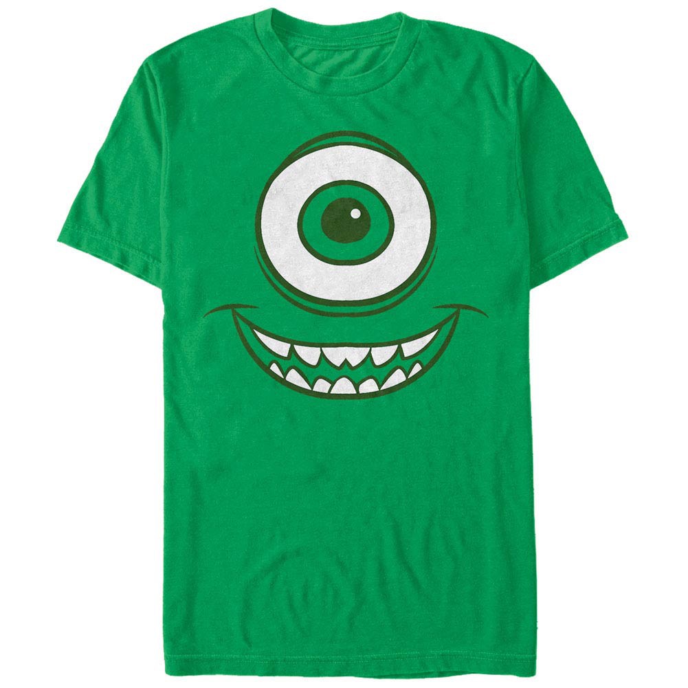 Disney Pixar Monsters Inc University Mike Face Green T-Shirt