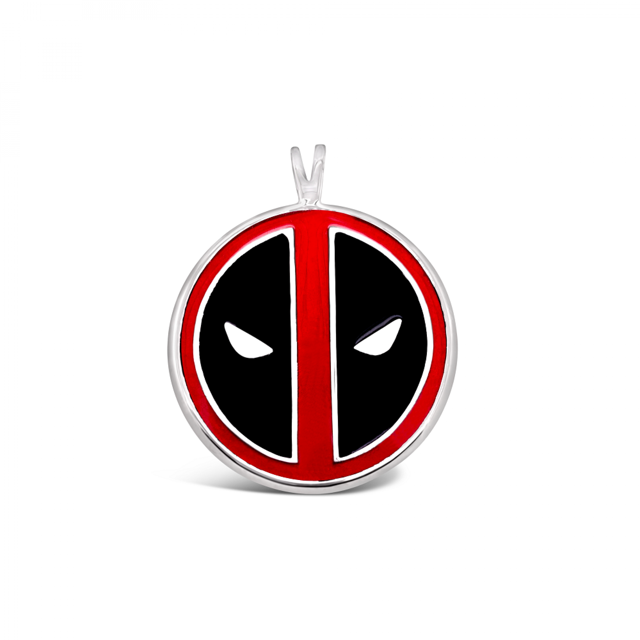 Deadpool Marvel Symbol Pendant- Red