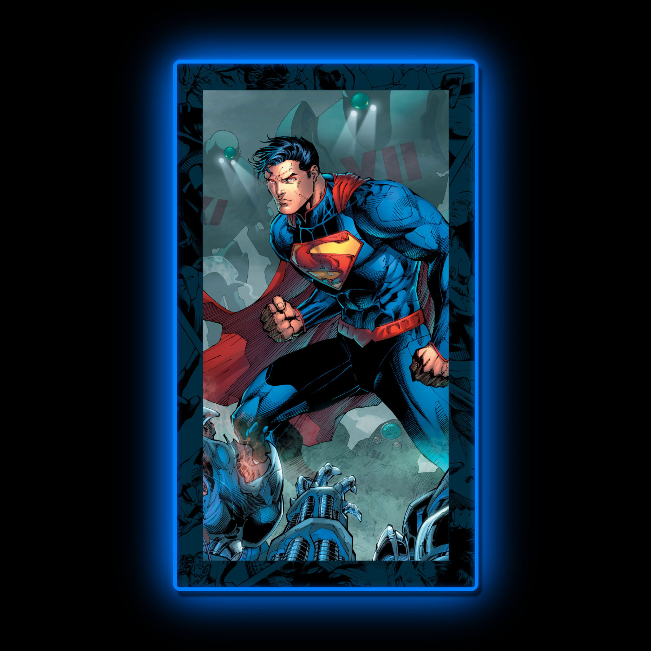 Superman LED Mini Poster Mountable Wall Light