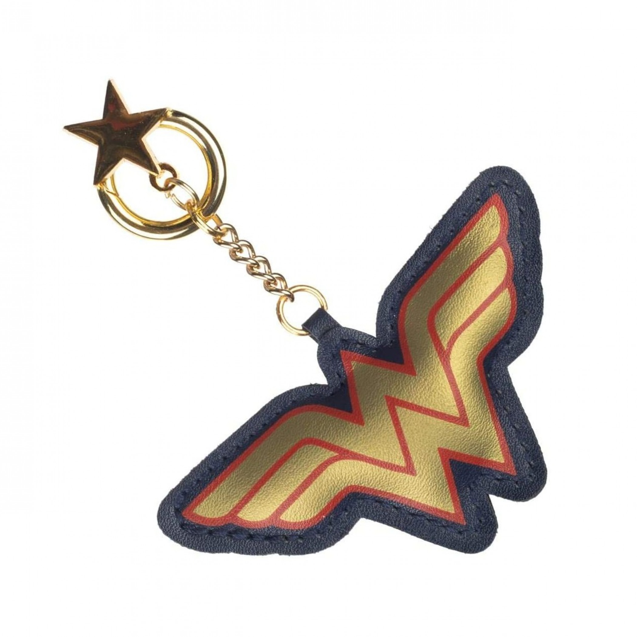 Wonder Woman Symbol and Charm Keychain