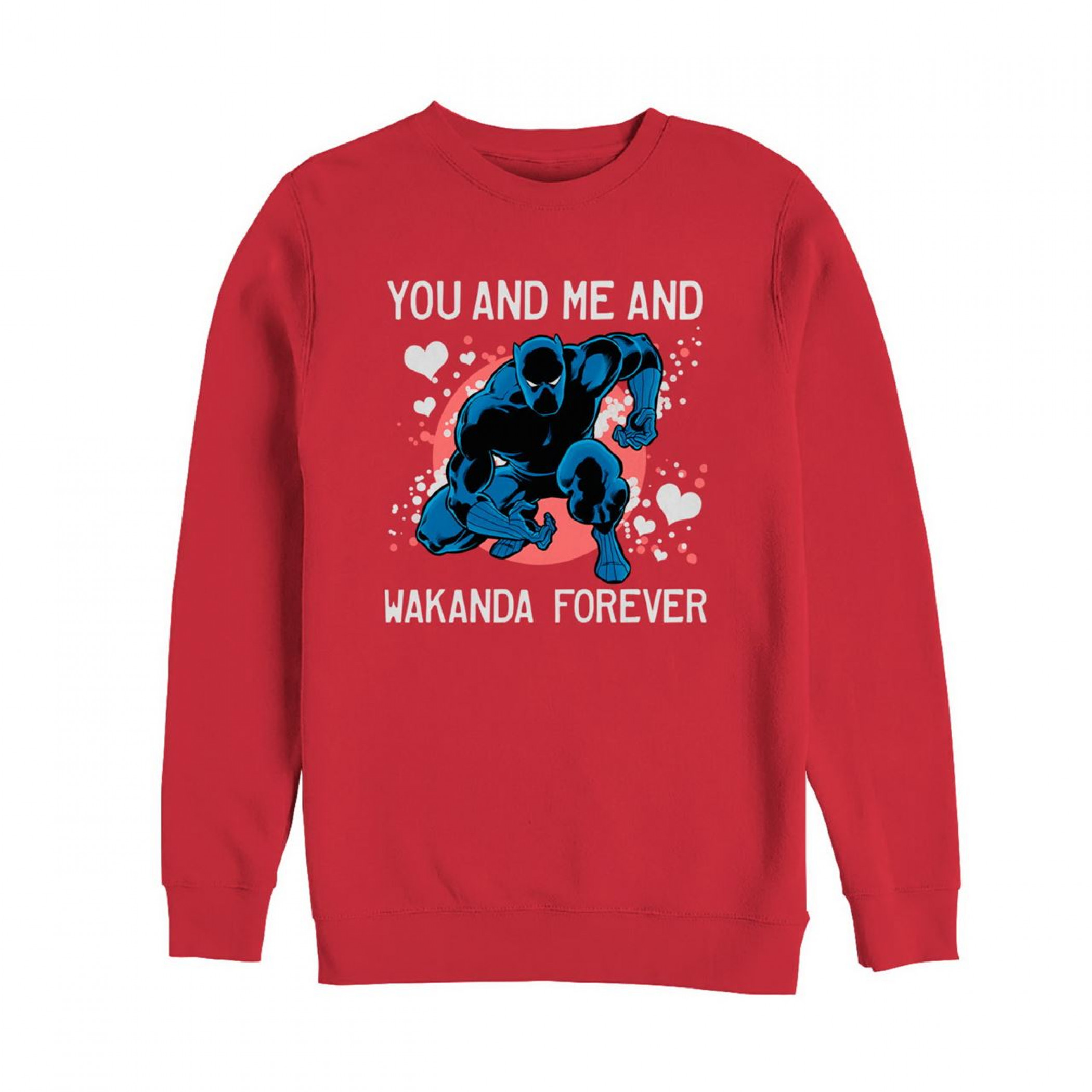 Valentine's Black Panther Wakanda Forever Men's Sweatshirt