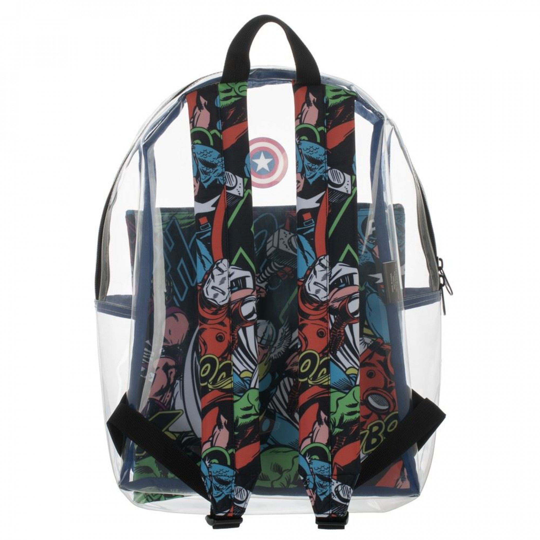 Marvel Captain America Clear with Removable Pouch Backpack