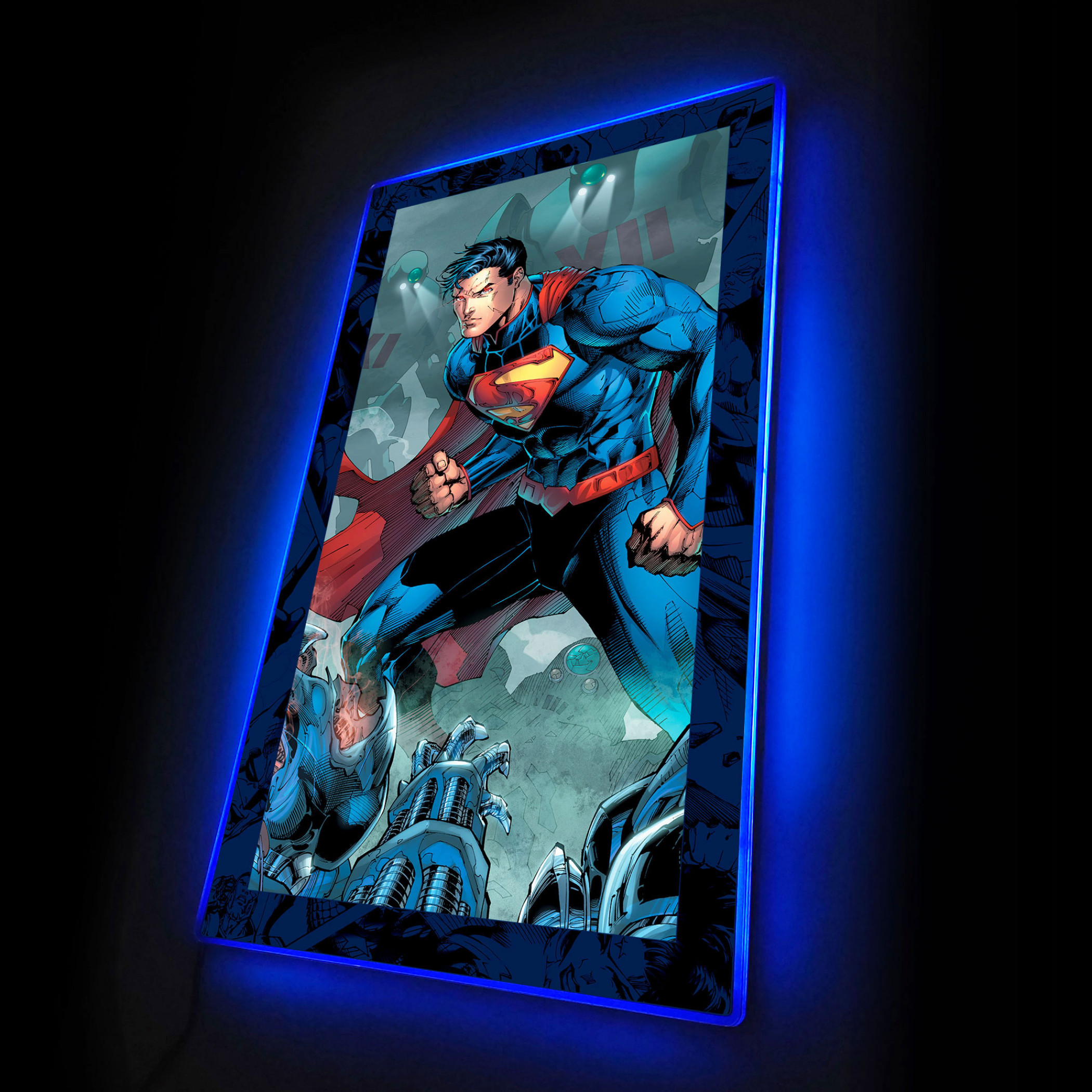 Superman LED Mini Poster Mountable Wall Light