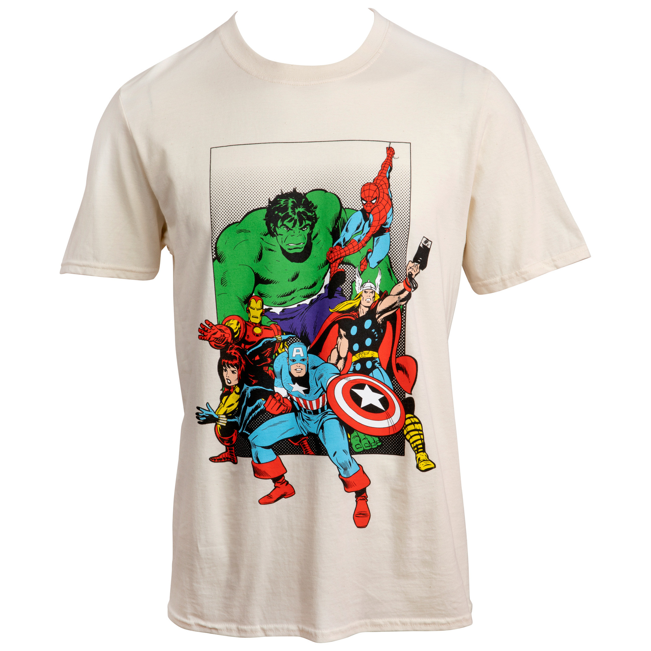 Group The T-Shirt Marvel Comics Avengers Stance