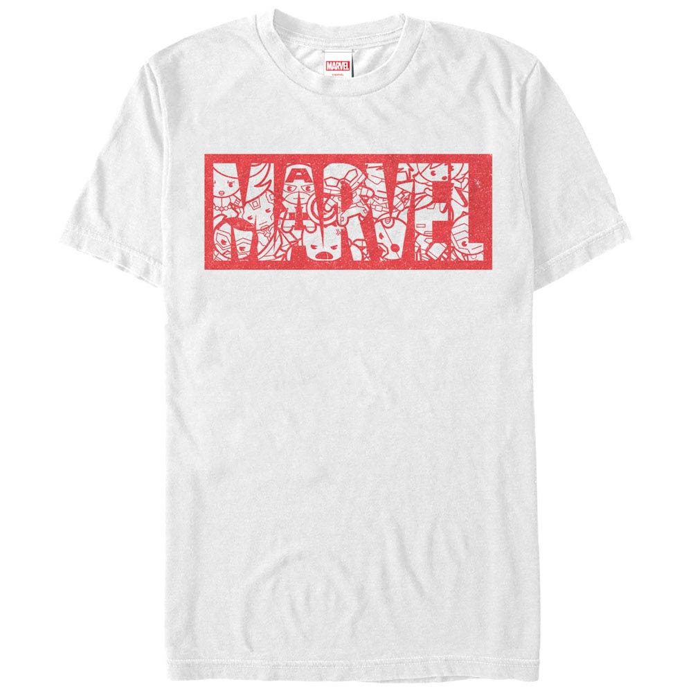 Marvel Teams Kawaii Marvel White Mens T-Shirt
