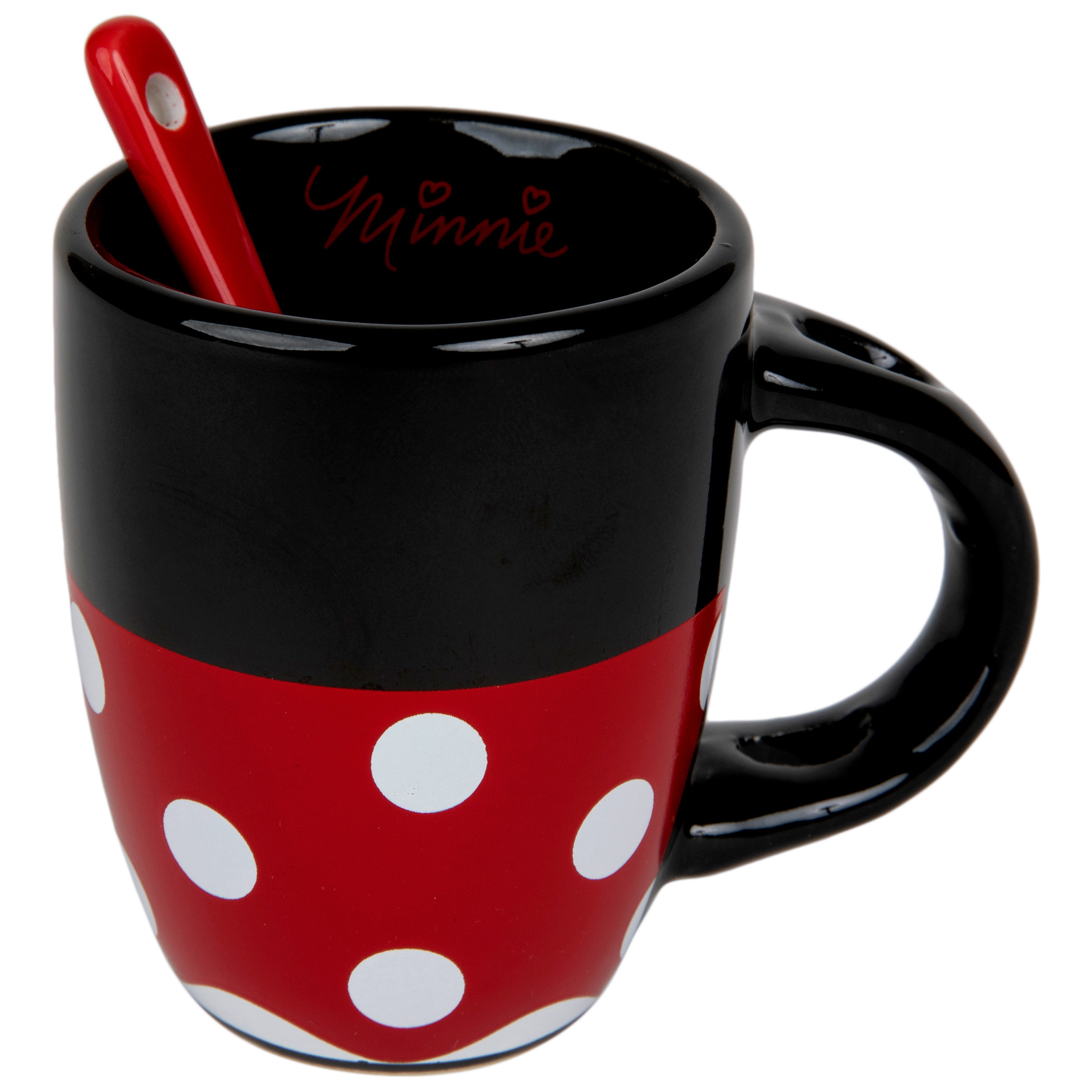 Disney Mickey Mouse Laughing Ceramic Espresso Mug with Spoon