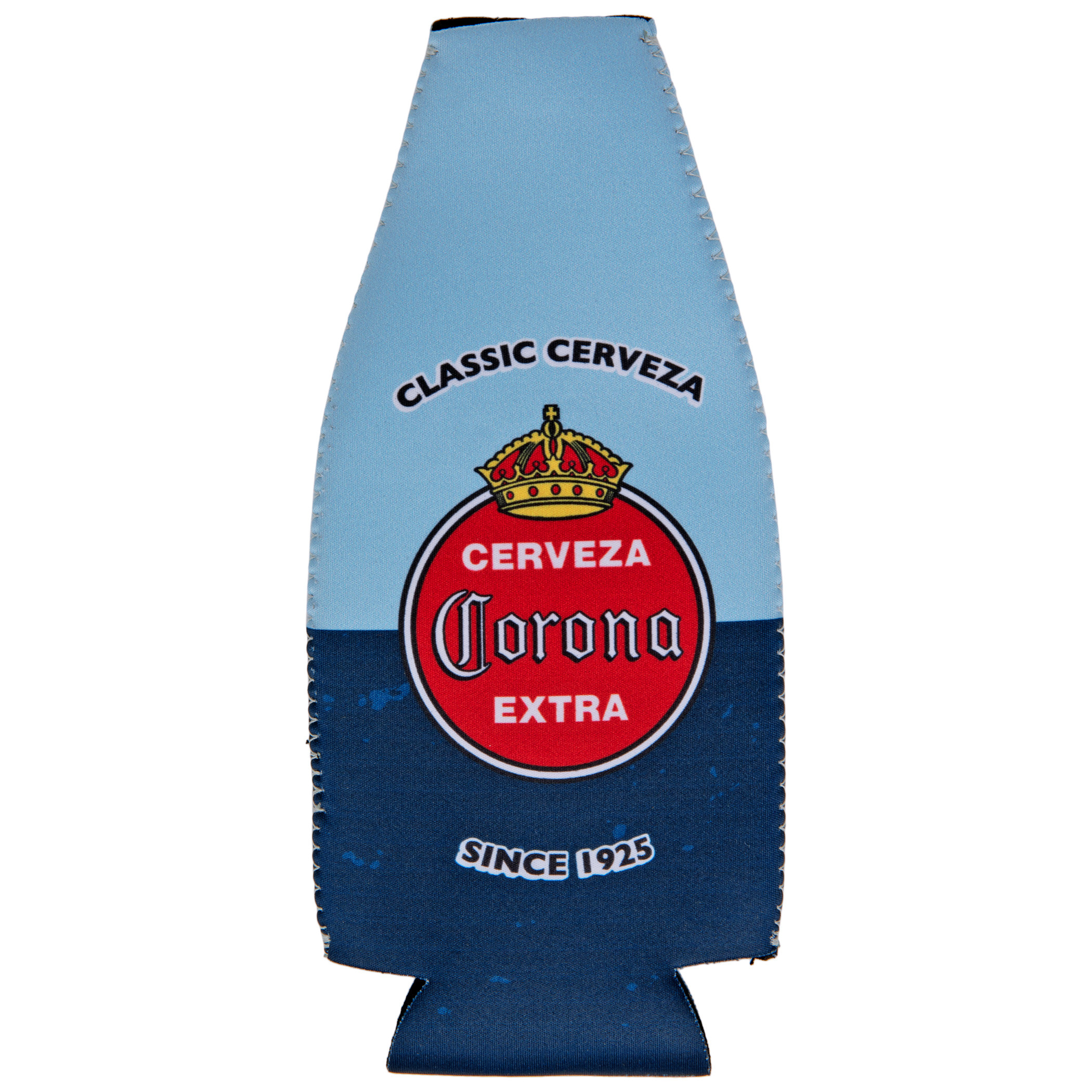 Corona Extra Beer Blue Zip Up Bottle Koozie Coozie - New & Free Ship - ONE  (1)