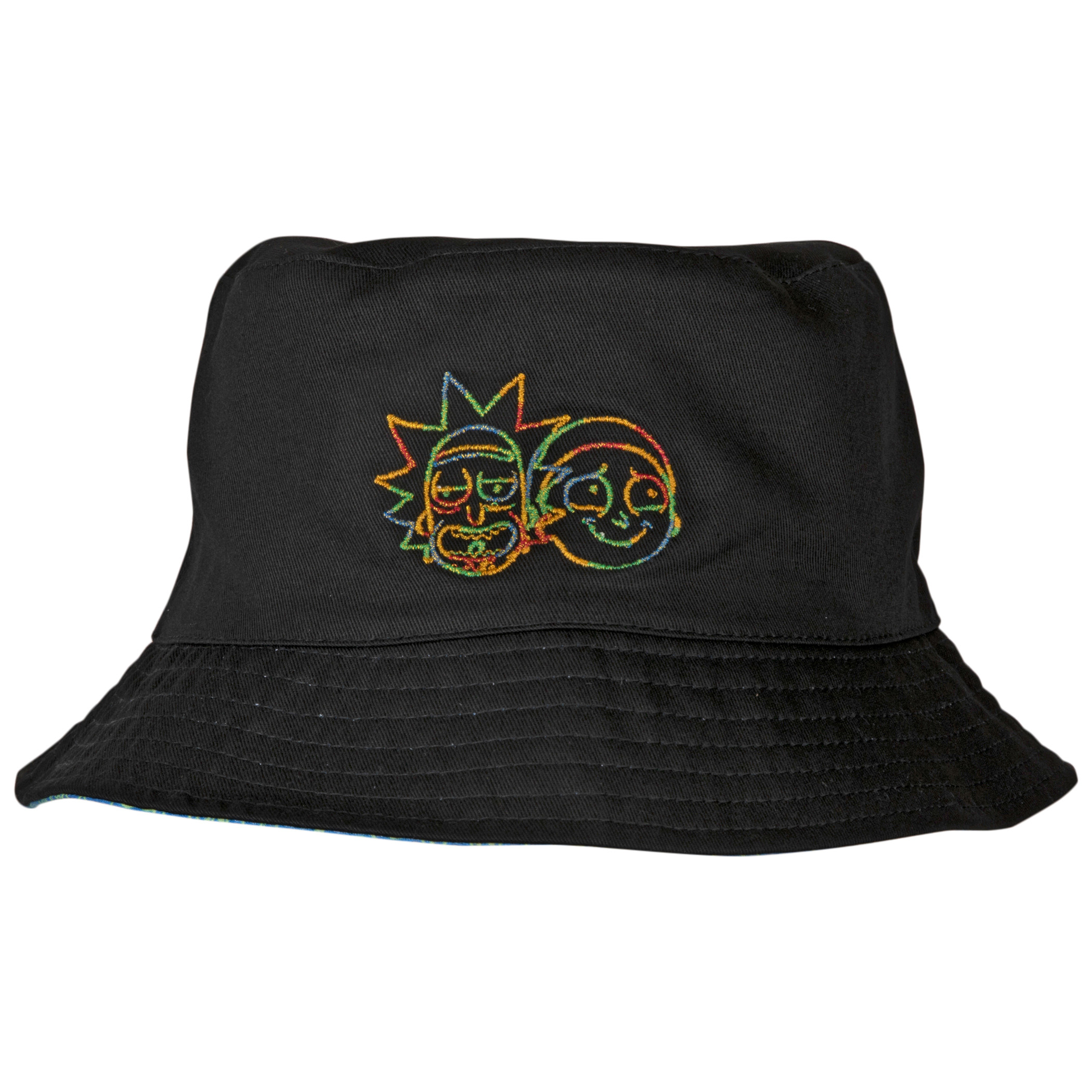 Rick and Morty Space Tie Dye Reversible Bucket Hat