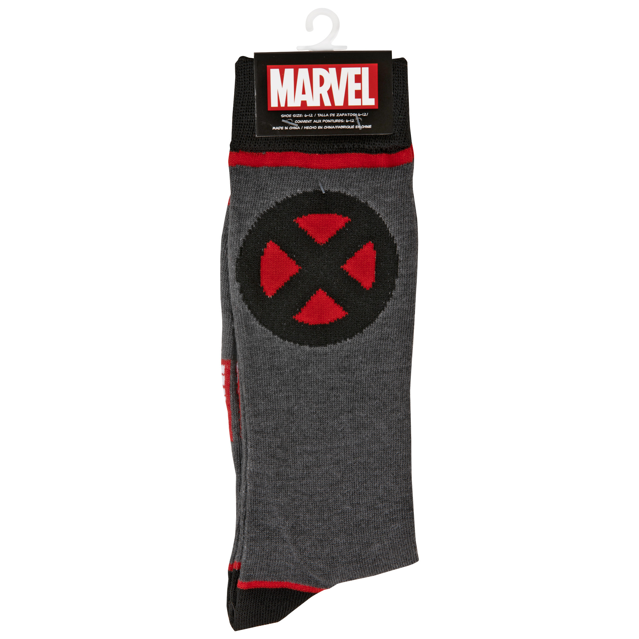 Marvel X-Men Symbol Crew Socks