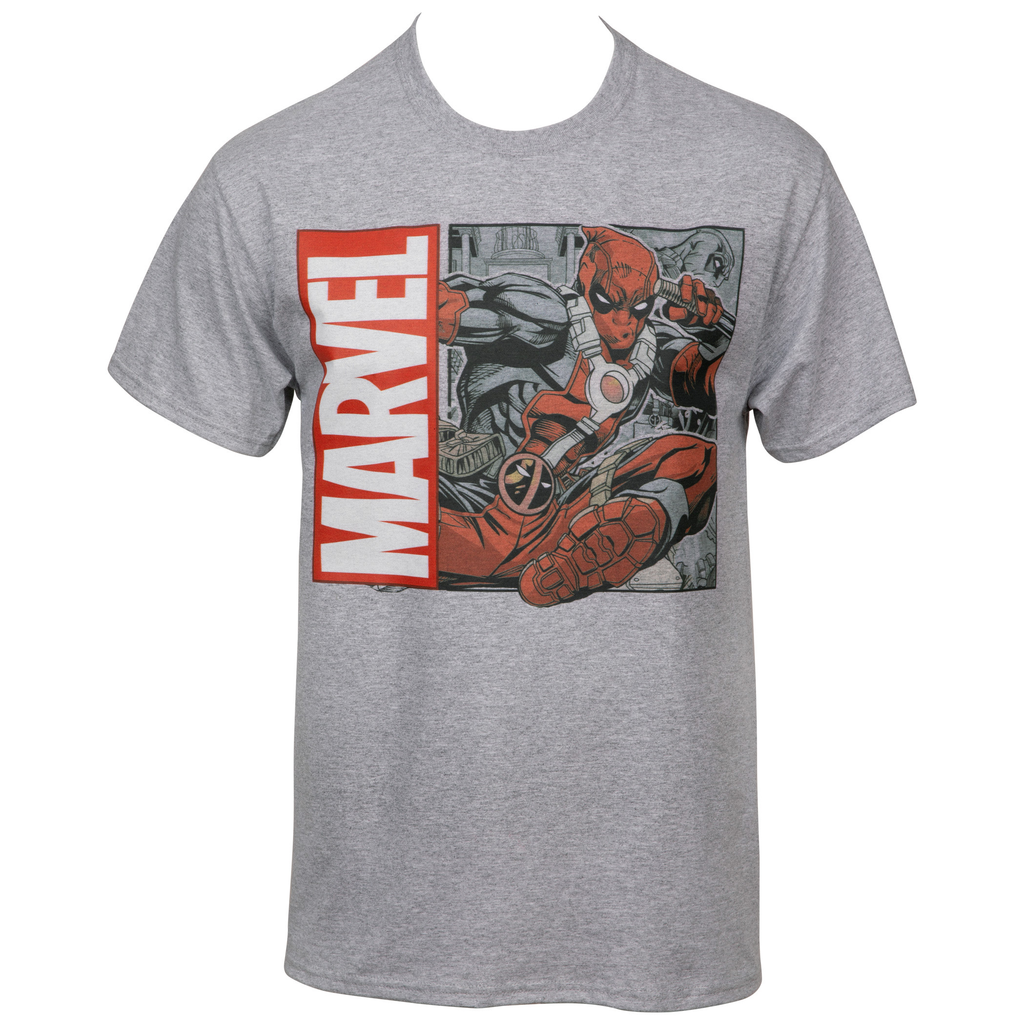 Marvel Deadpool Flying Kick T-Shirt