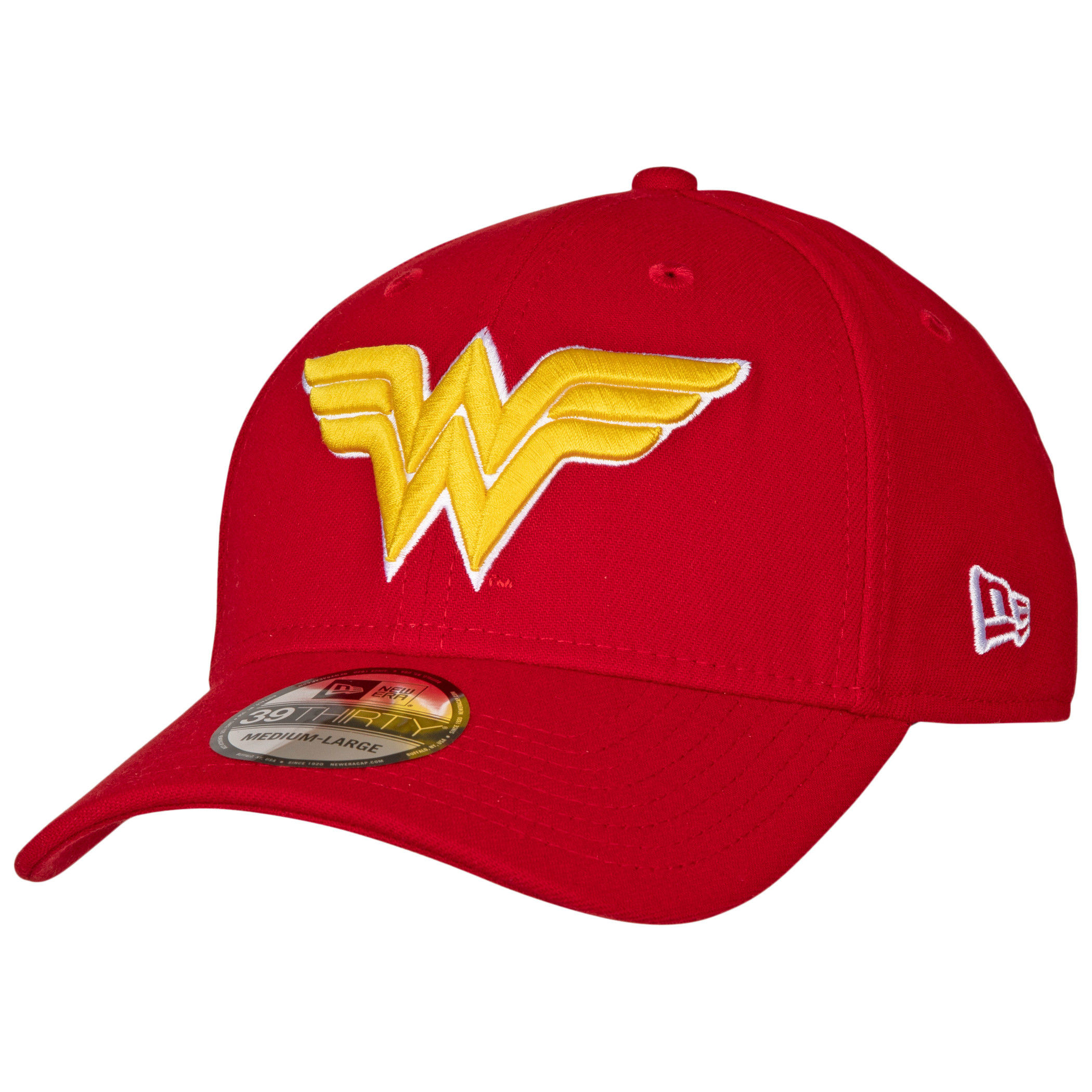 Wonder Woman Classic Symbol Color Block New Era 39Thirty Fitted Hat