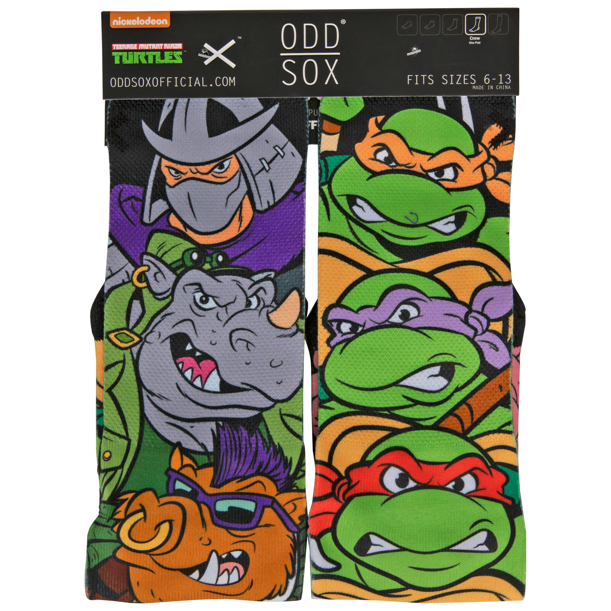 Teenage Mutant Ninja Turtles Series Leonardo Character Design Crew Socks