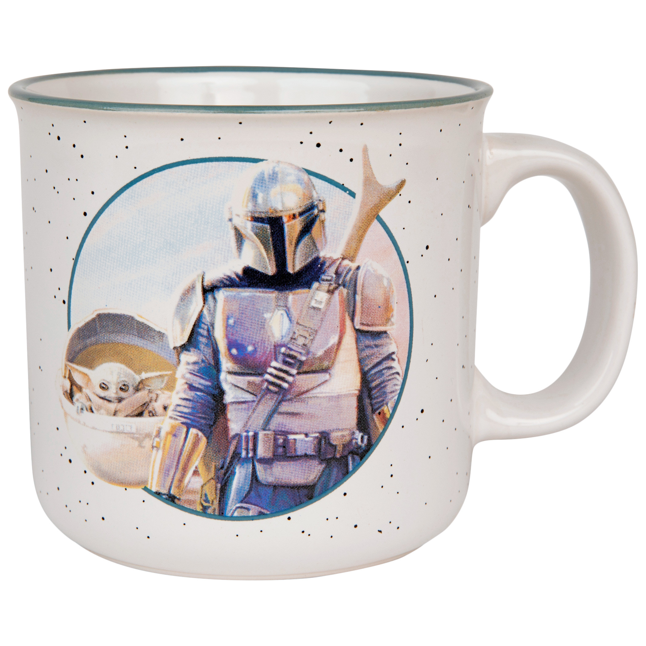 Silver Buffalo Star Wars: The Mandalorian Grogu Holiday Sweater Ceramic  Camper Mug | 20 Ounces