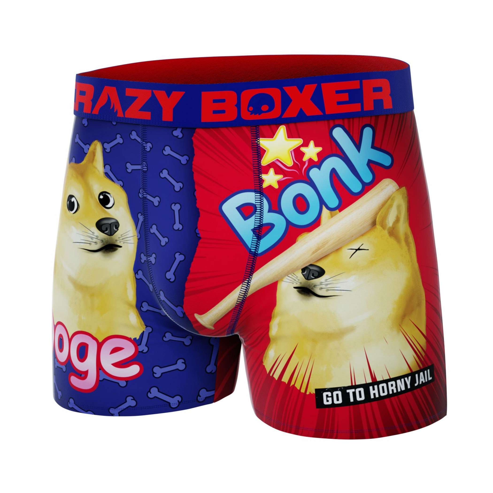 Crazy Boxer Doge Bonk Meme Men's Boxer Briefs