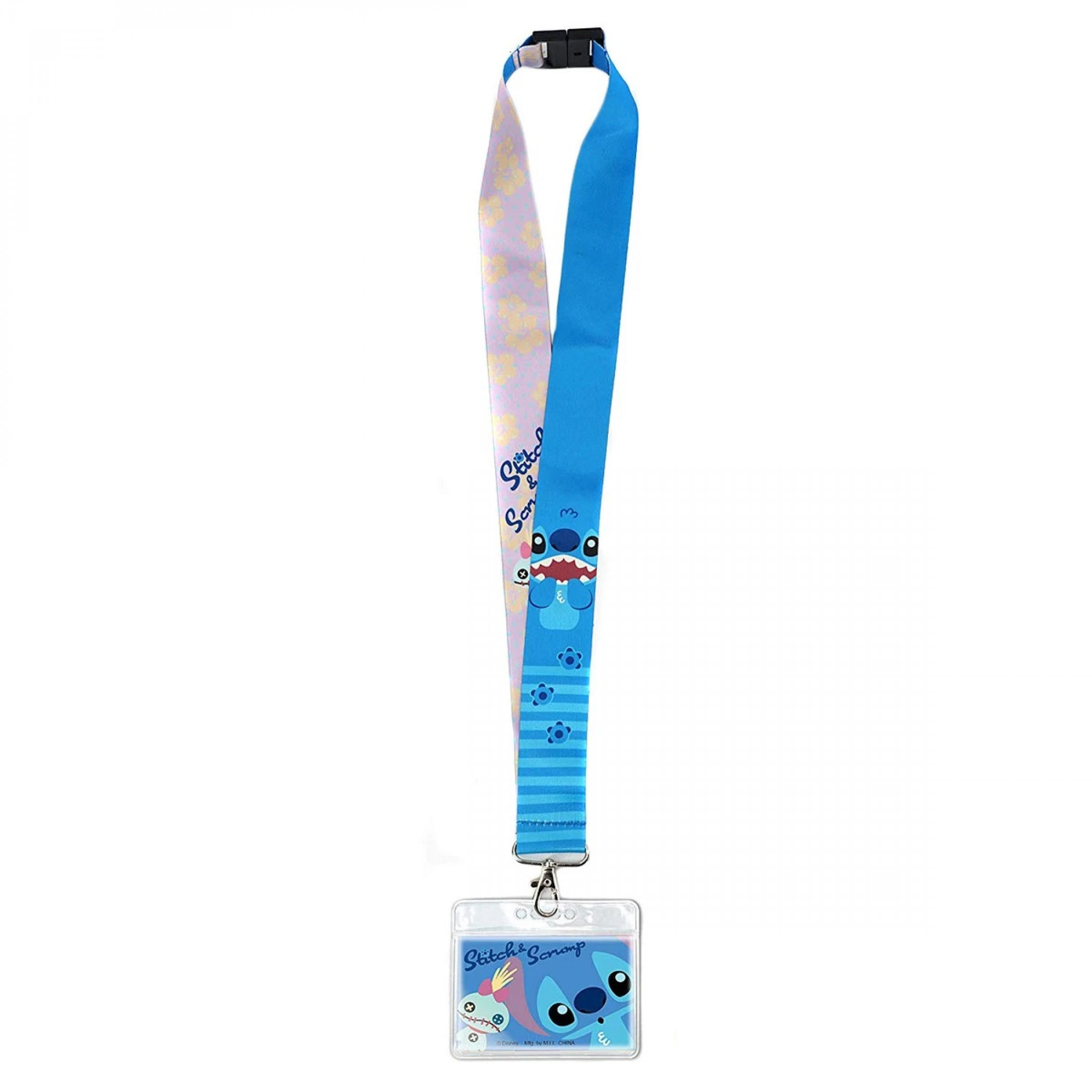 Disney Lilo and Stitch Character ID Card Holder Lanyard