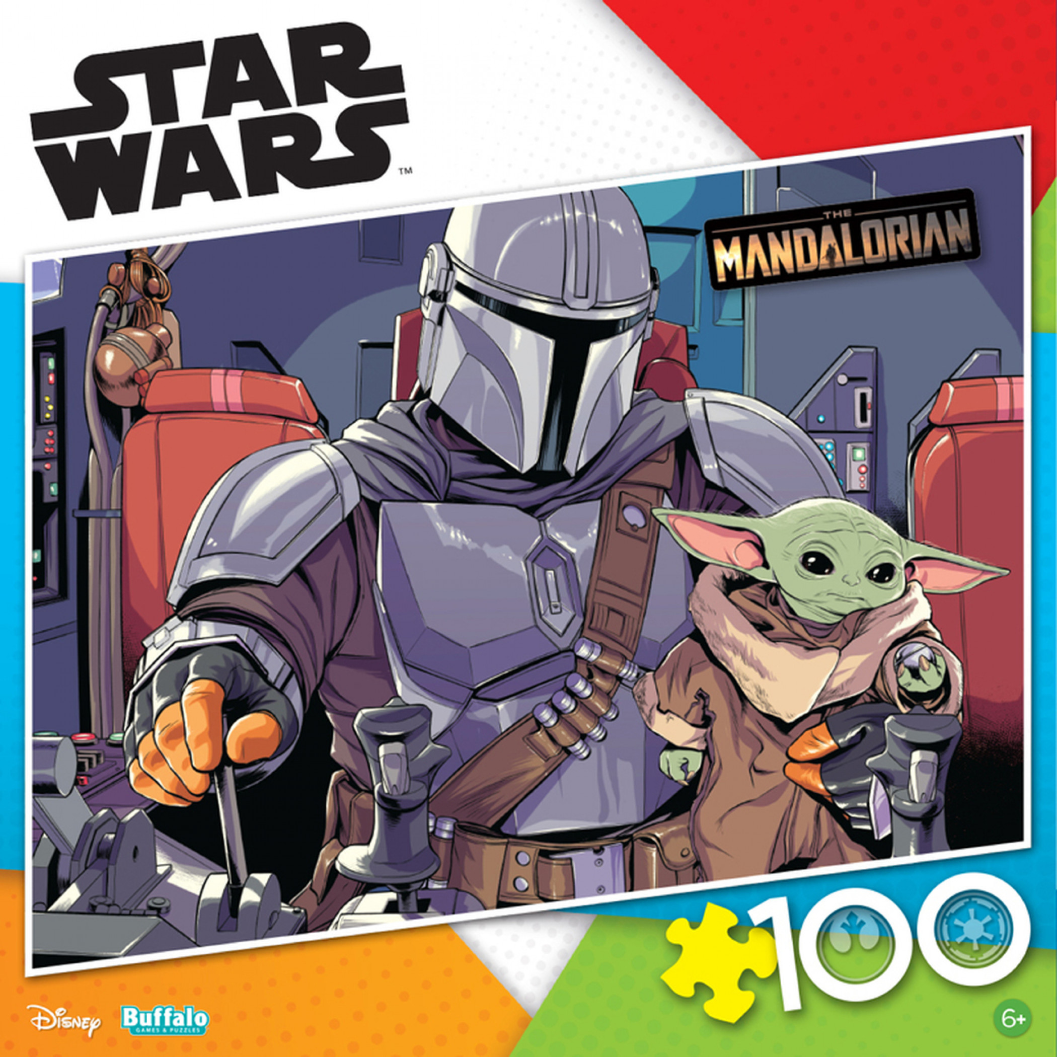 Star Wars The Mandalorian & Grogu Buffalo Games 100-Piece Jigsaw Puzzle