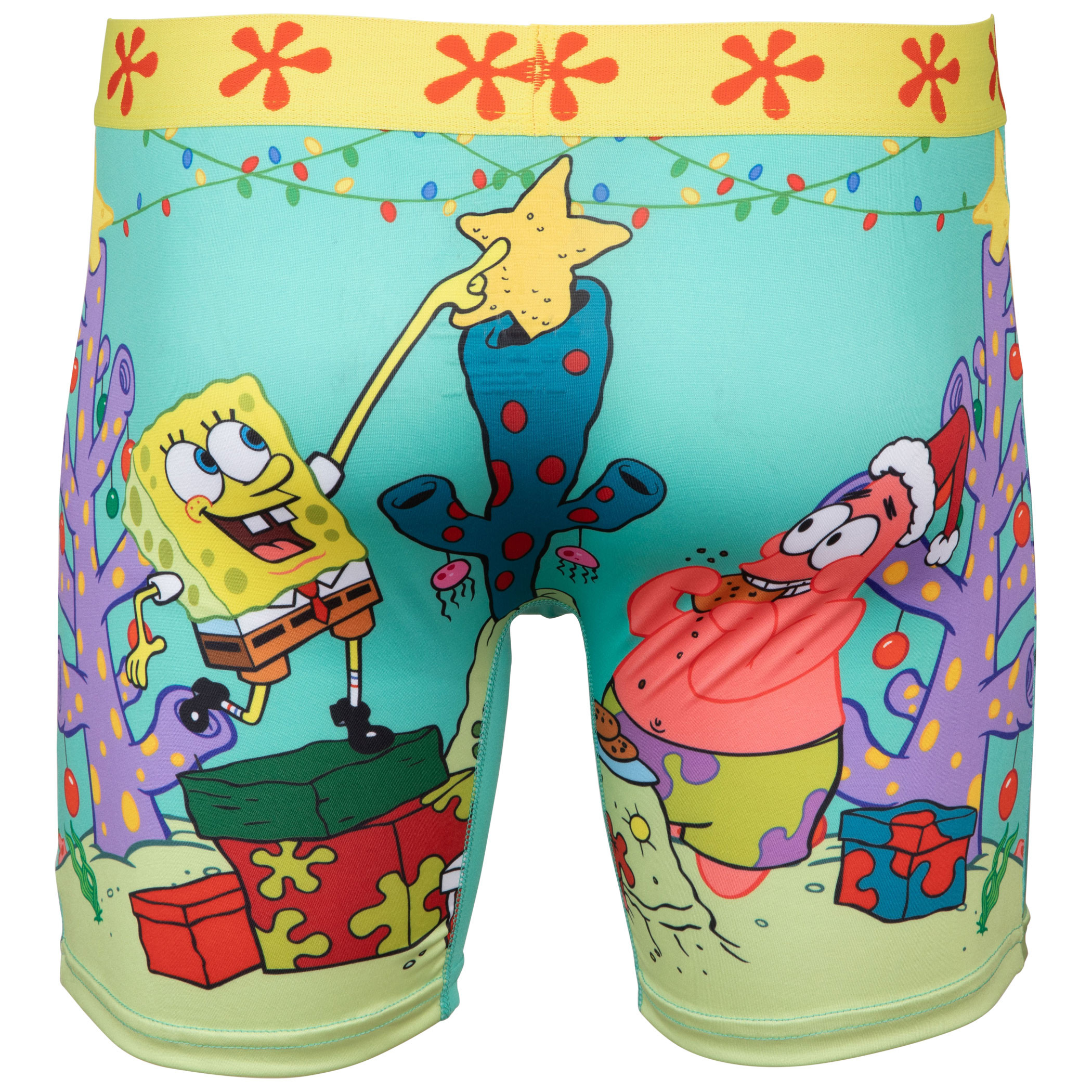 SpongeBob SquarePants Decorating the Holiday Coral Boxer Briefs