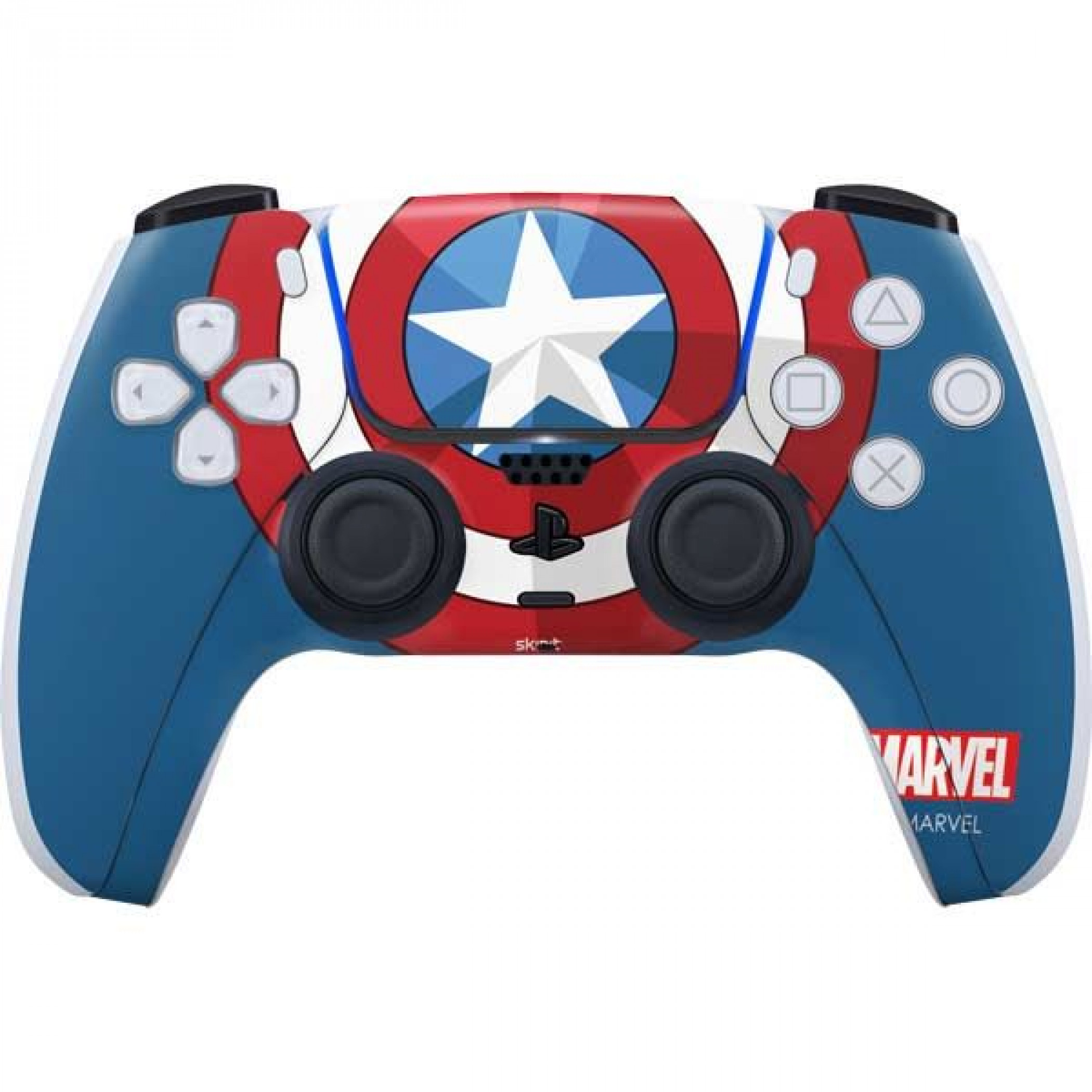 Captain America Shield Emblem PS5 Controller Skin